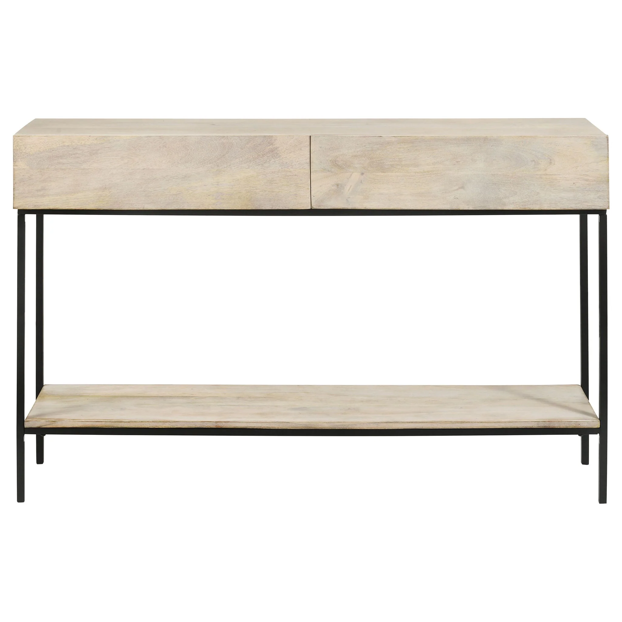 Terrace - 2 Drawer Entryway Console Table - White Washed - Image 2