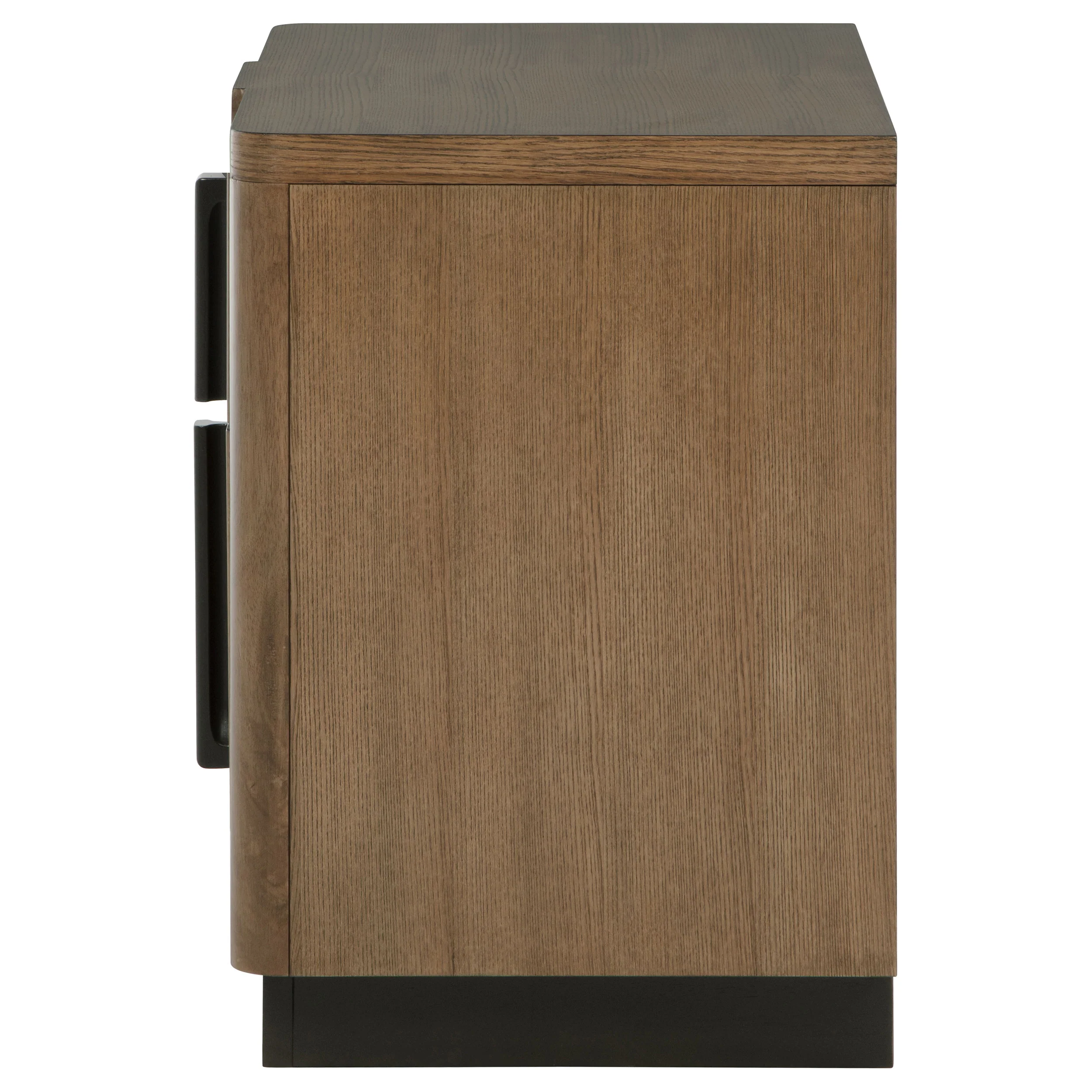 Terrace 2-Drawer Nightstand, Ash Brown - Image 2