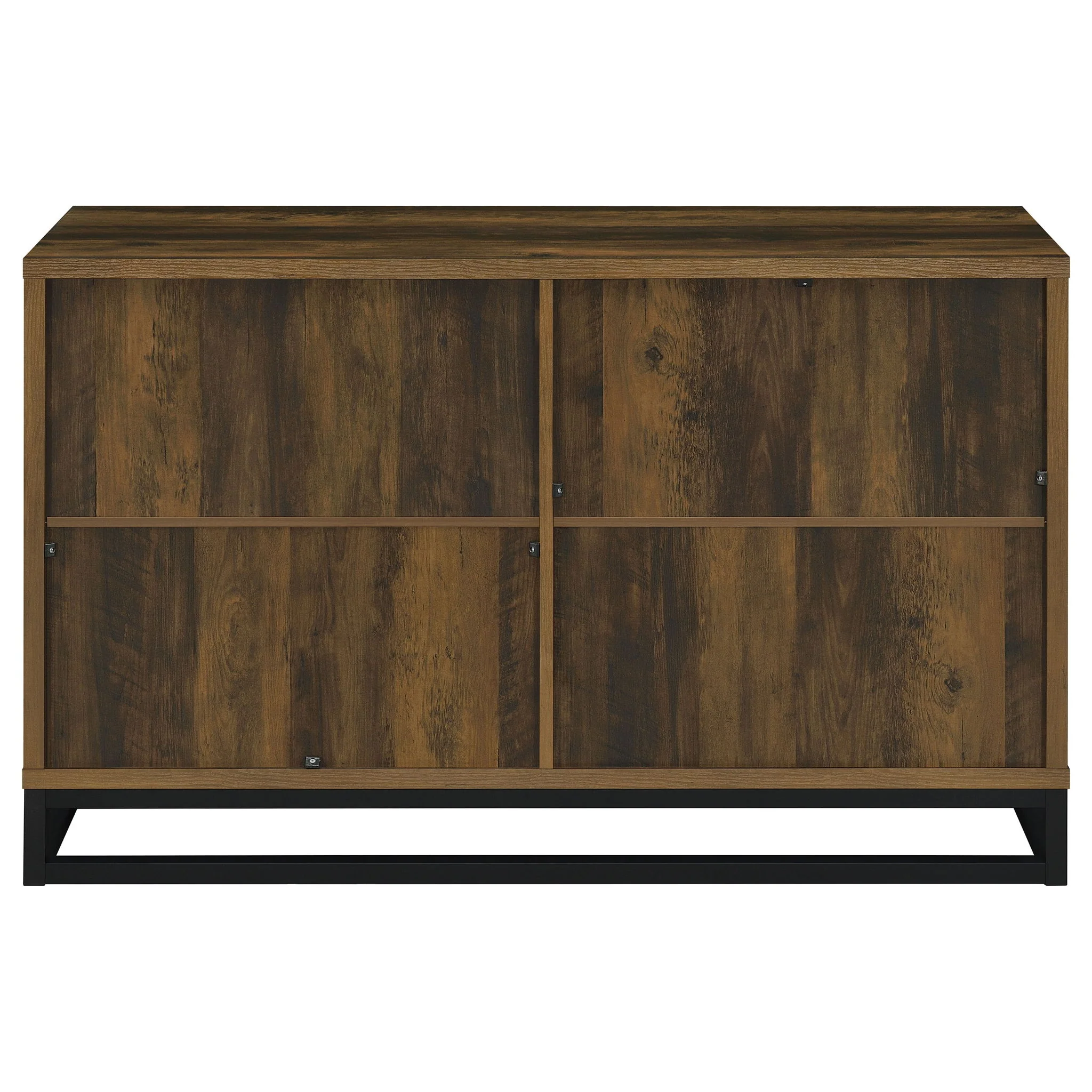 Thurston - 4 Door Accent Cabinet Carved Doors - Dark Brown - Image 7
