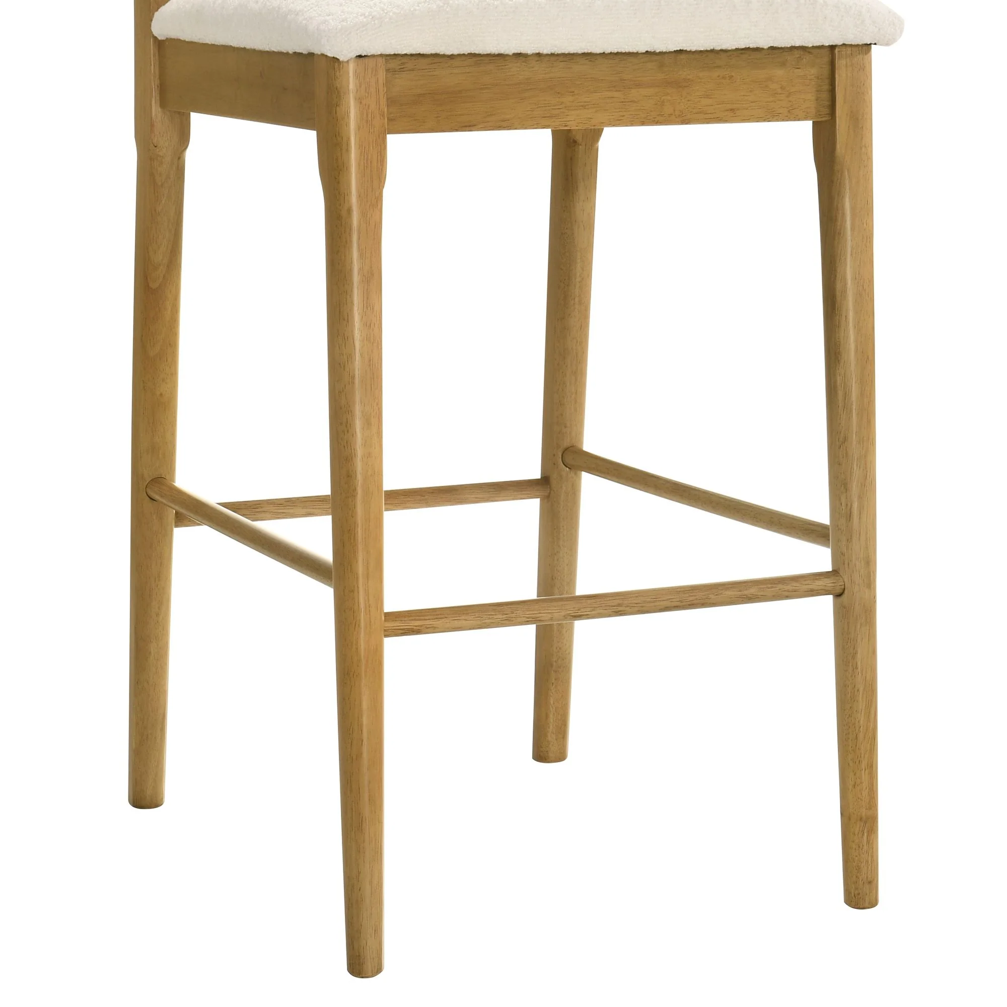 Tobias - Coastal Modern Wood Bar Height Kitchen Bar Stool - Image 12