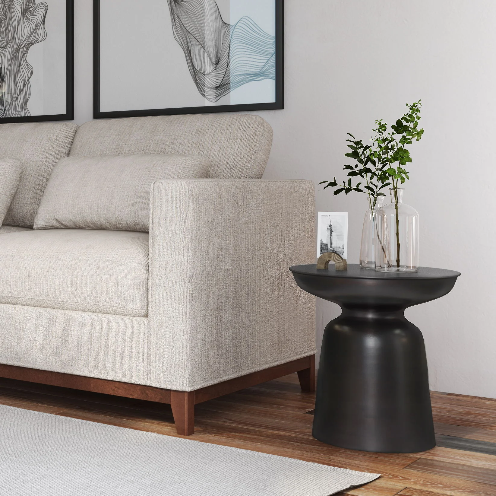 Toby - Handcrafted Metal Accent Table - Image 5