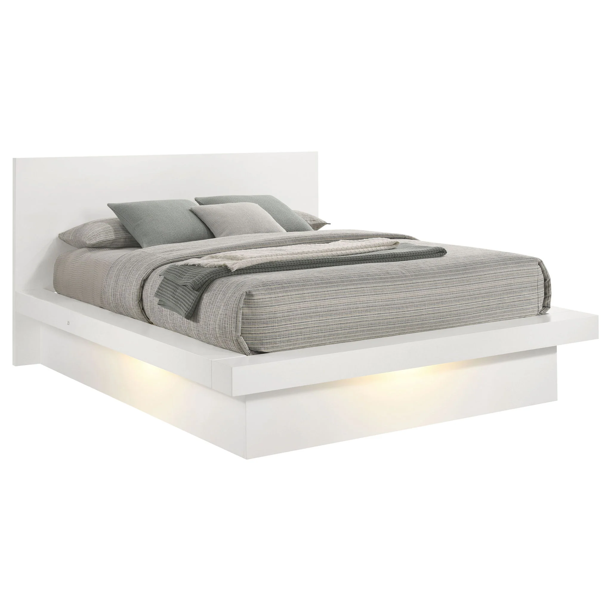 Tokyo - LED Panel Bed With Structured Headboard - Image 11