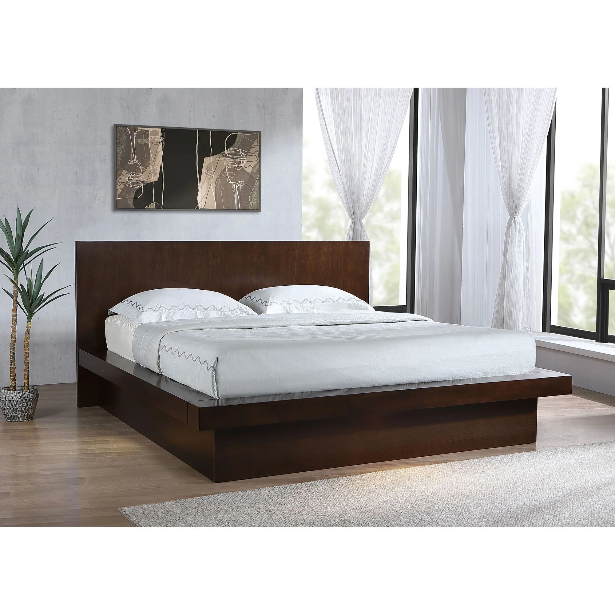 Tokyo - LED Panel Bed With Structured Headboard - Image 17