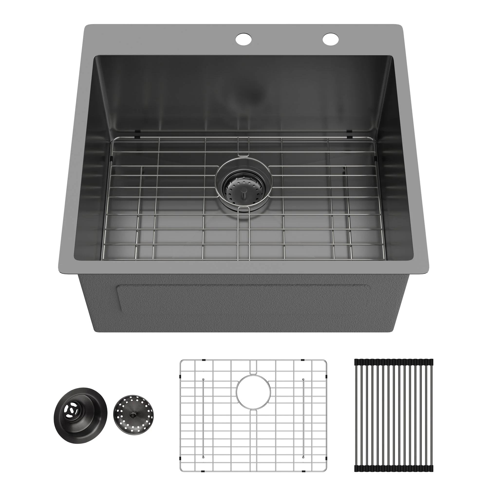 Topmount Kitchen Sink 16 Gauge, Single Bowl - Image 5