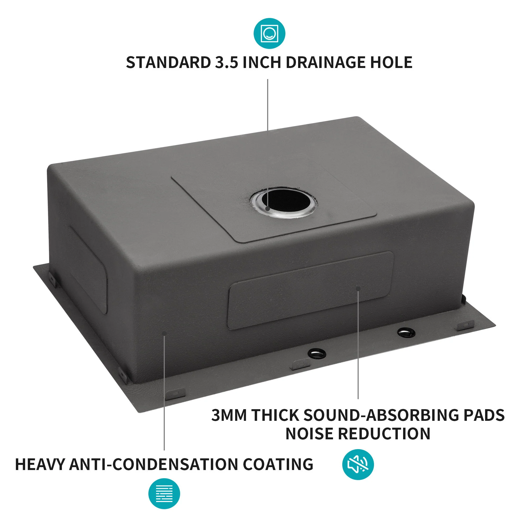 Topmount Stainless Steel Kitchen Sink - Image 17