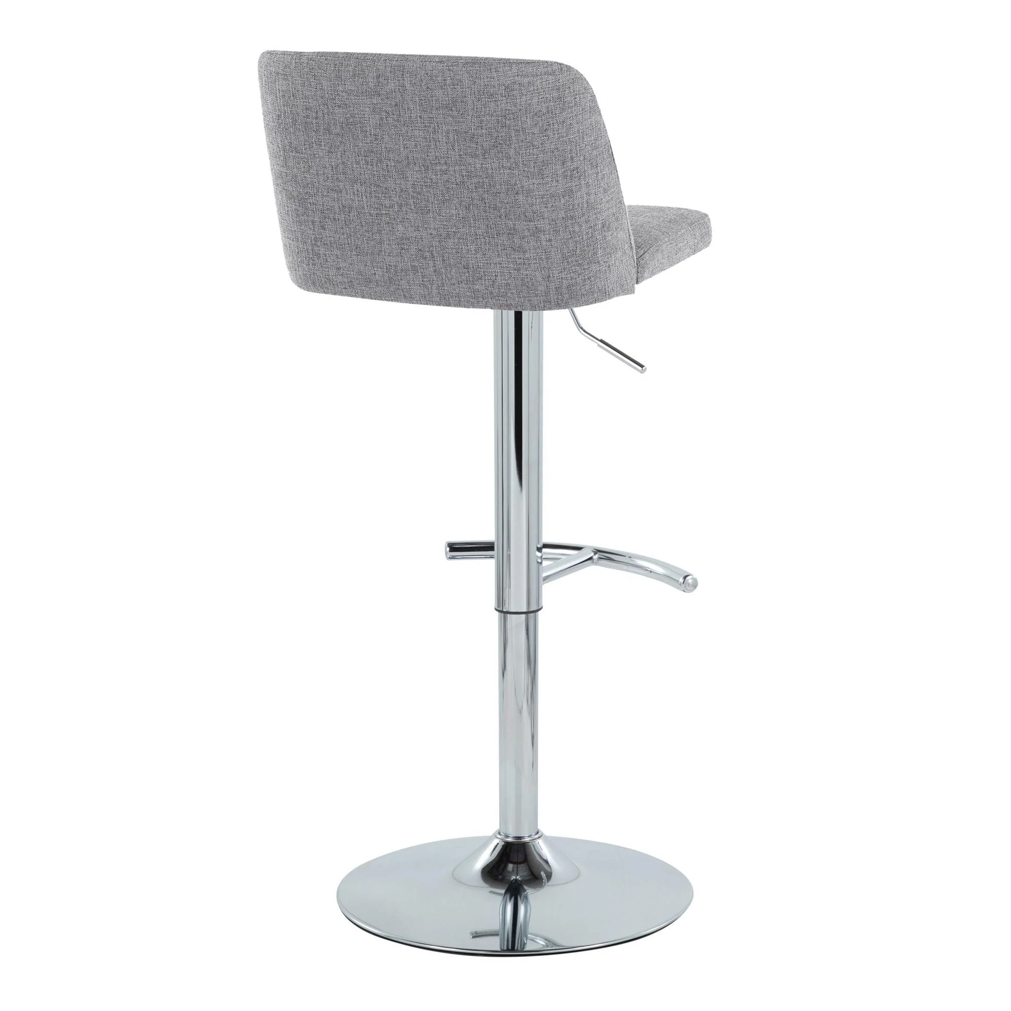 Toriano - Contemporary Adjustable Barstool With Swivel & Rounded T Footrest (Set of 2) - Image 10
