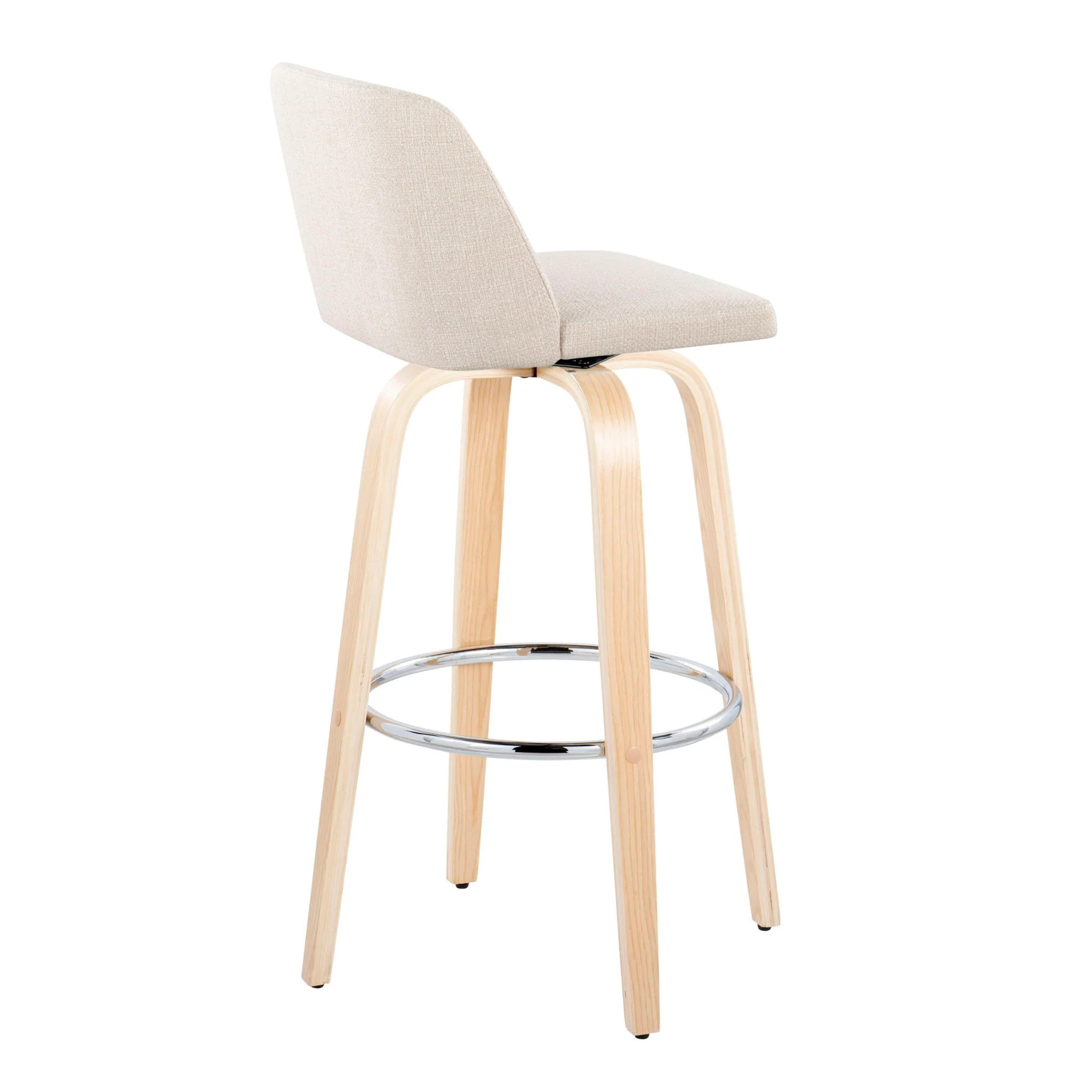 Toriano - Contemporary Fixed Height Barstool & Swivel With Round Footrest (Set of 2) - Image 11