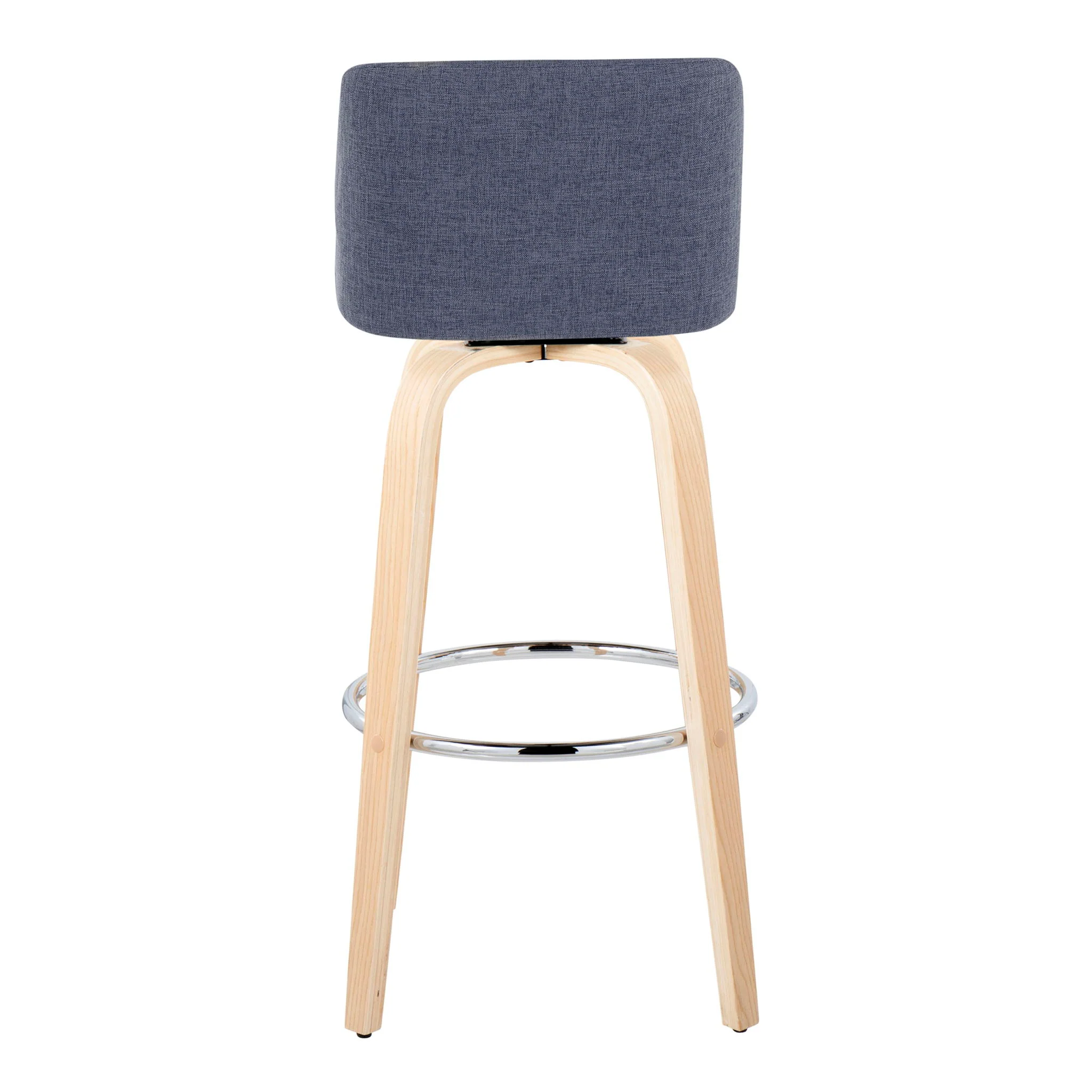 Toriano - Contemporary Fixed Height Barstool & Swivel With Round Footrest (Set of 2) - Image 6