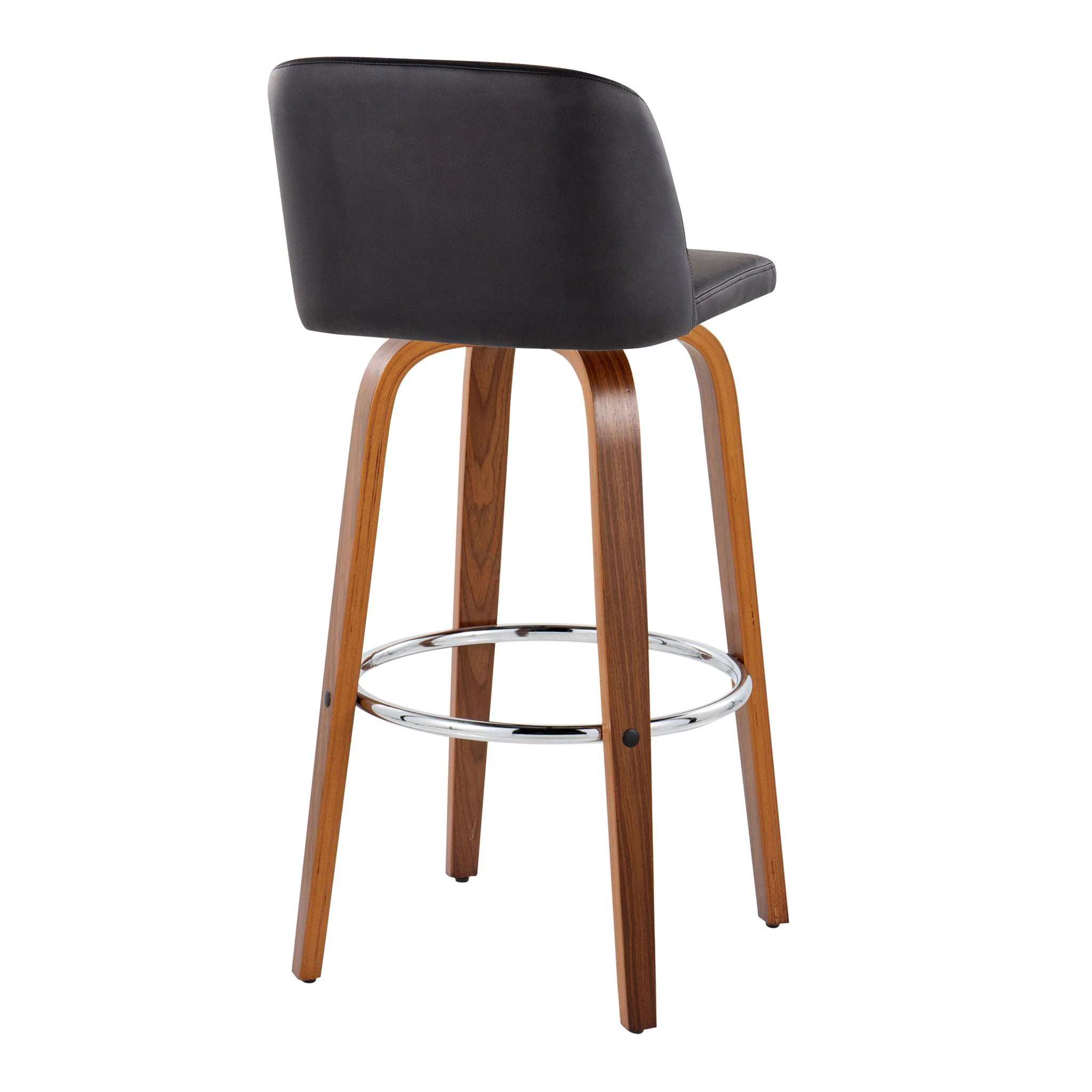 Toriano - Mid Century Modern Fixed Height, Barstool With Swivel With Round Footrest (Set of 2) - Image 22
