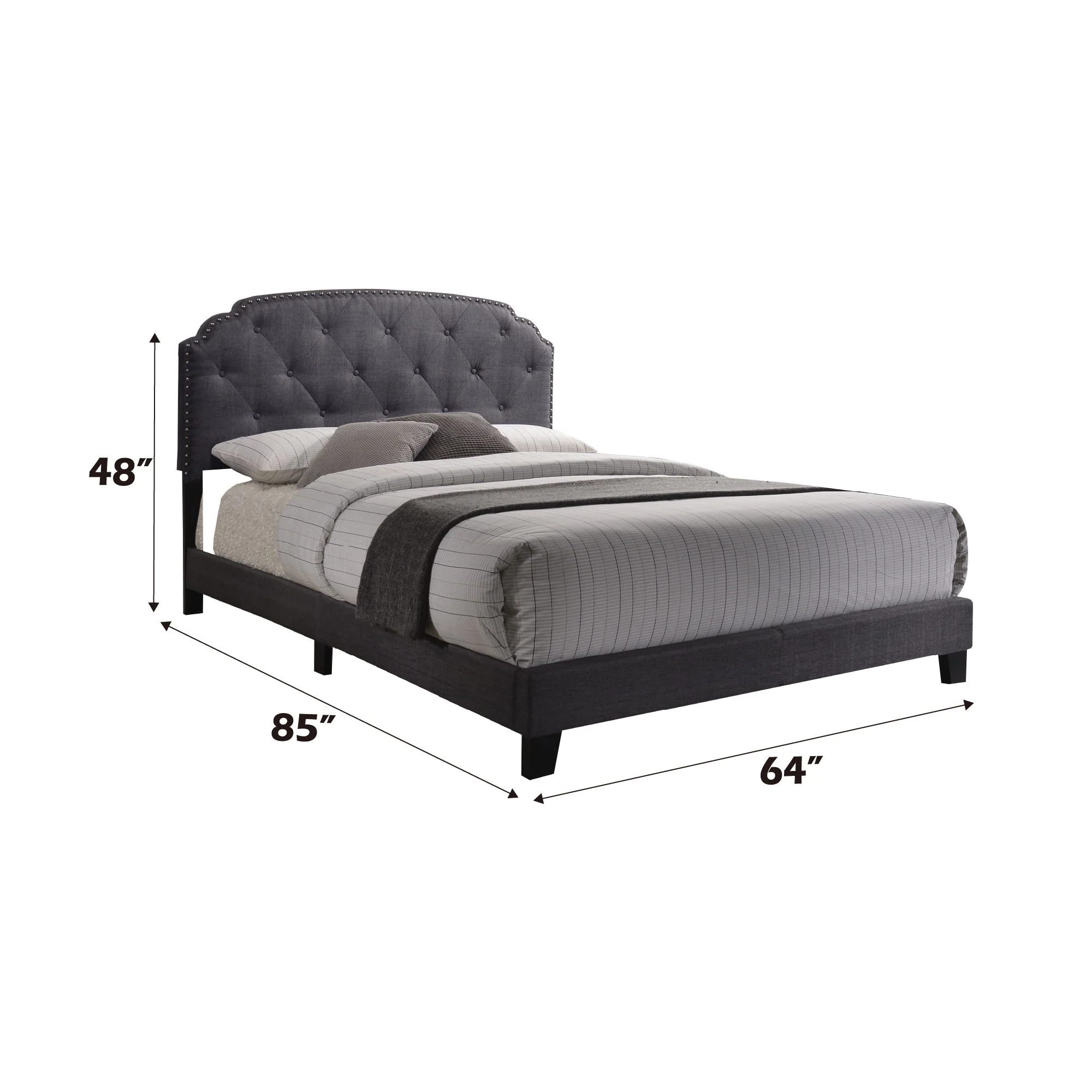 Tradilla - Queen Bed - Gray - Image 2