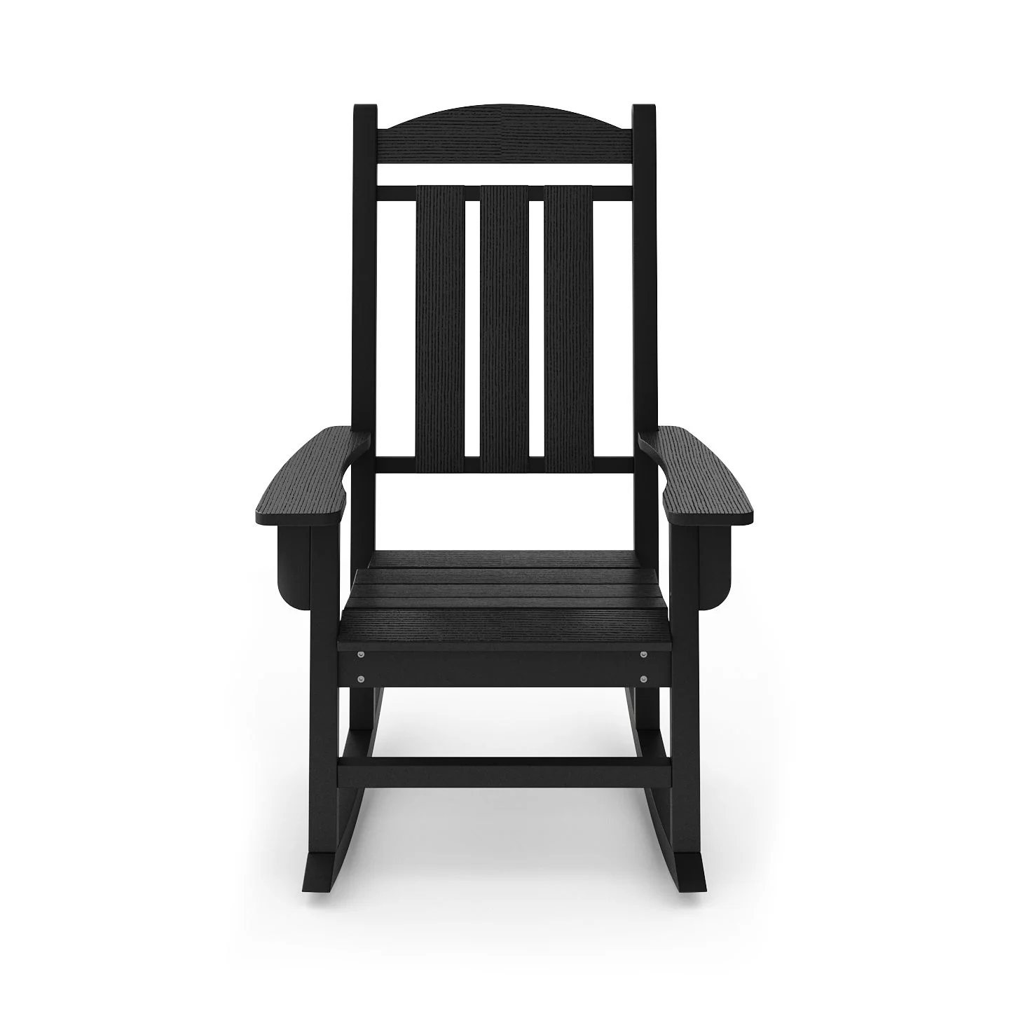 Traditional Porch Rocker Classic HDPE Poly Lumber For Porch, Patio, And Garden Comfort - Image 15