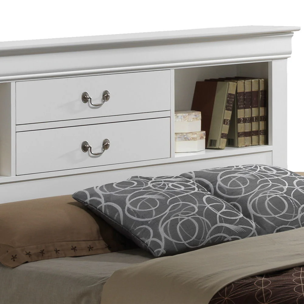 Traditional Style Bookcase Storage Bed - Image 36