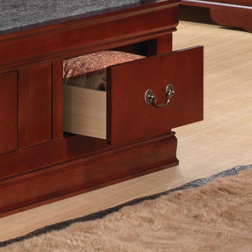 Traditional Style Bookcase Storage Bed - Image 46