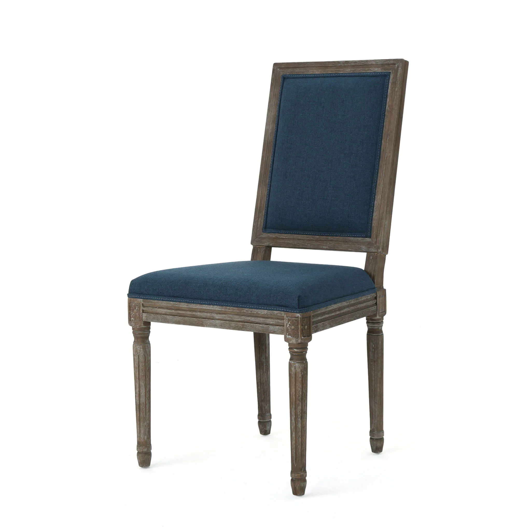 Traditional Style Dining Chair Set With Fabric Upholstery - Image 9