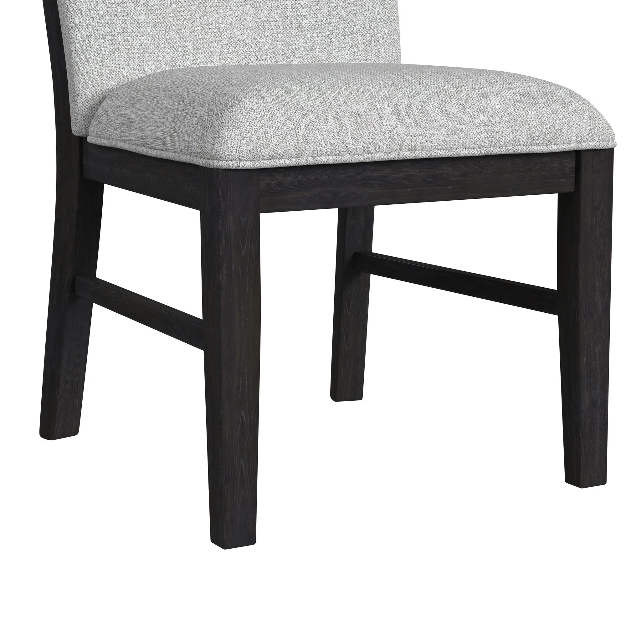 Transcend - Dining Side Chair With Fabric (Set of 2) - Charcoal And Light Gray - Image 8