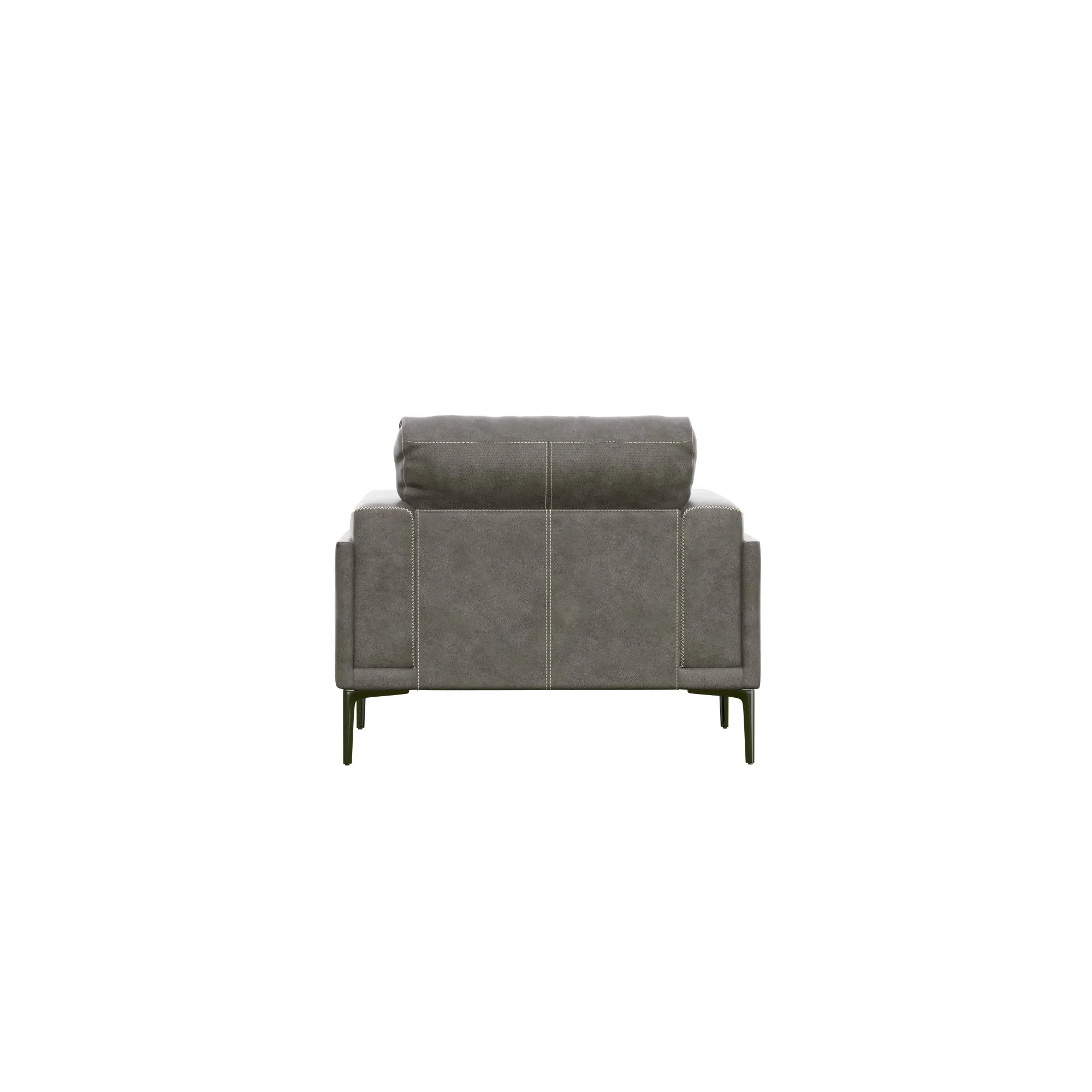 Transitional Fabric Chair - Dark Gray - Image 4