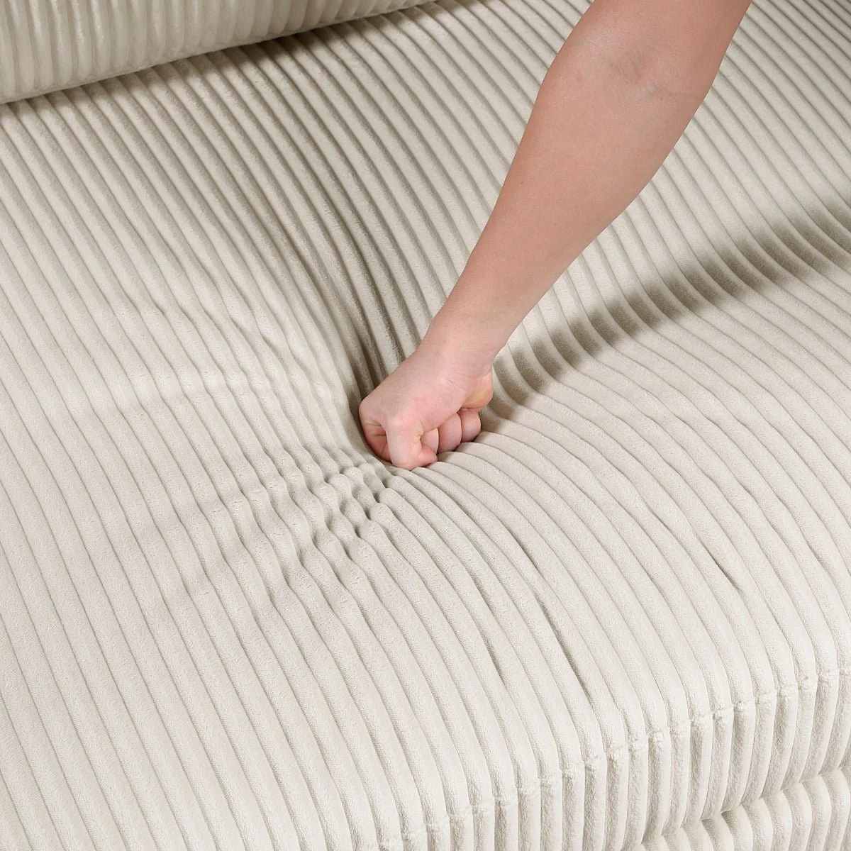Traverse Modular Sectional Armless Chair in Beige - Image 7