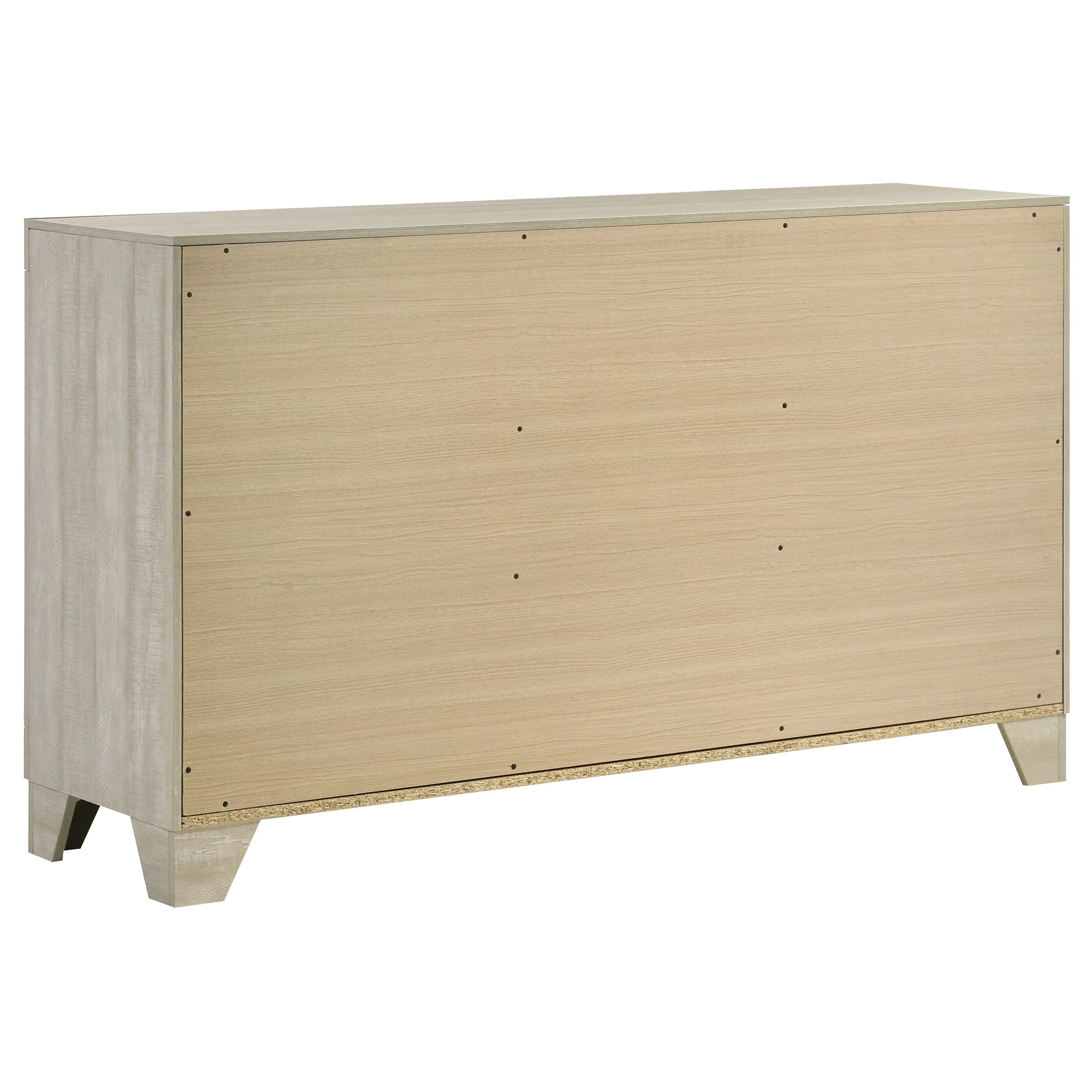Trenton 6-Drawer Bedroom Dresser in Rustic Cream - Image 8