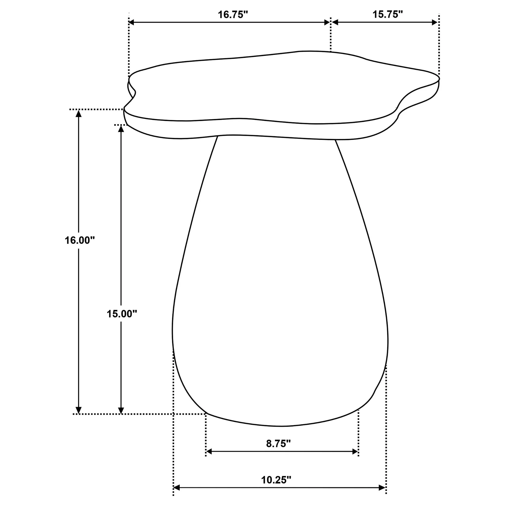 Trevor - Side Table With Cloud Shaped Top - Image 12