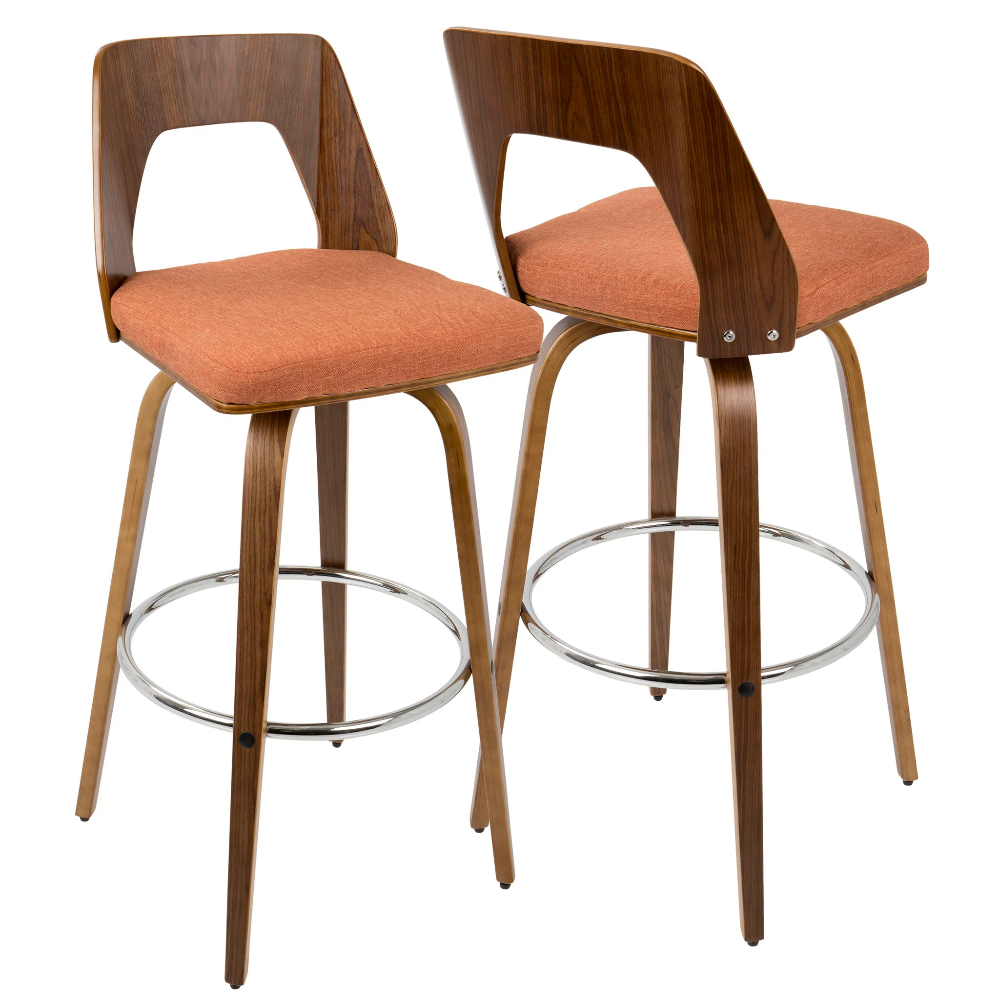 Trilogy - Mid Century Modern Barstool (Set of 2) - Image 8