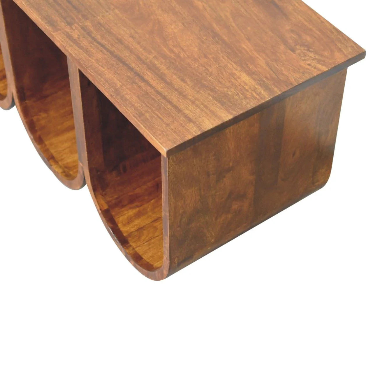 Triple Open Style Coffee Table - Beige / Brown - Image 3