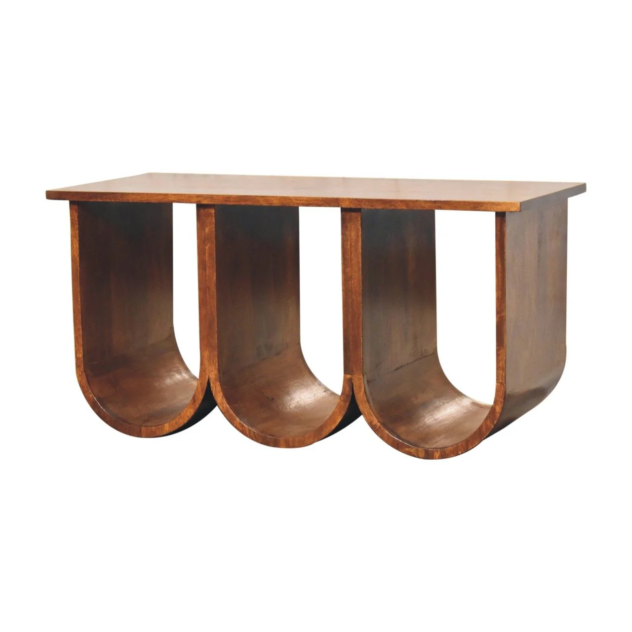 Triple Open Style Coffee Table - Beige / Brown - Image 9