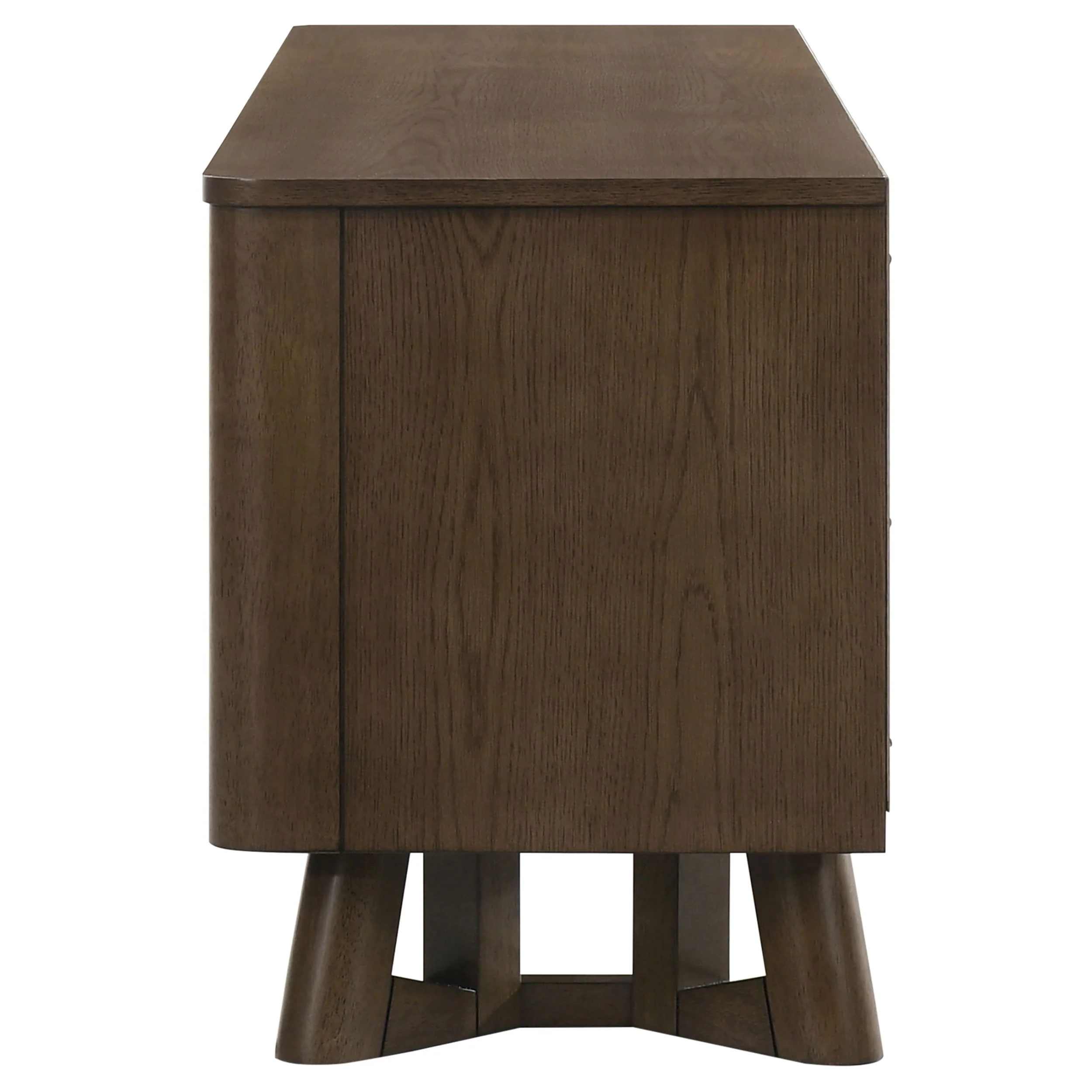 Trotter 71-Inch 4-Door Wood TV Stand, Brown - Image 10