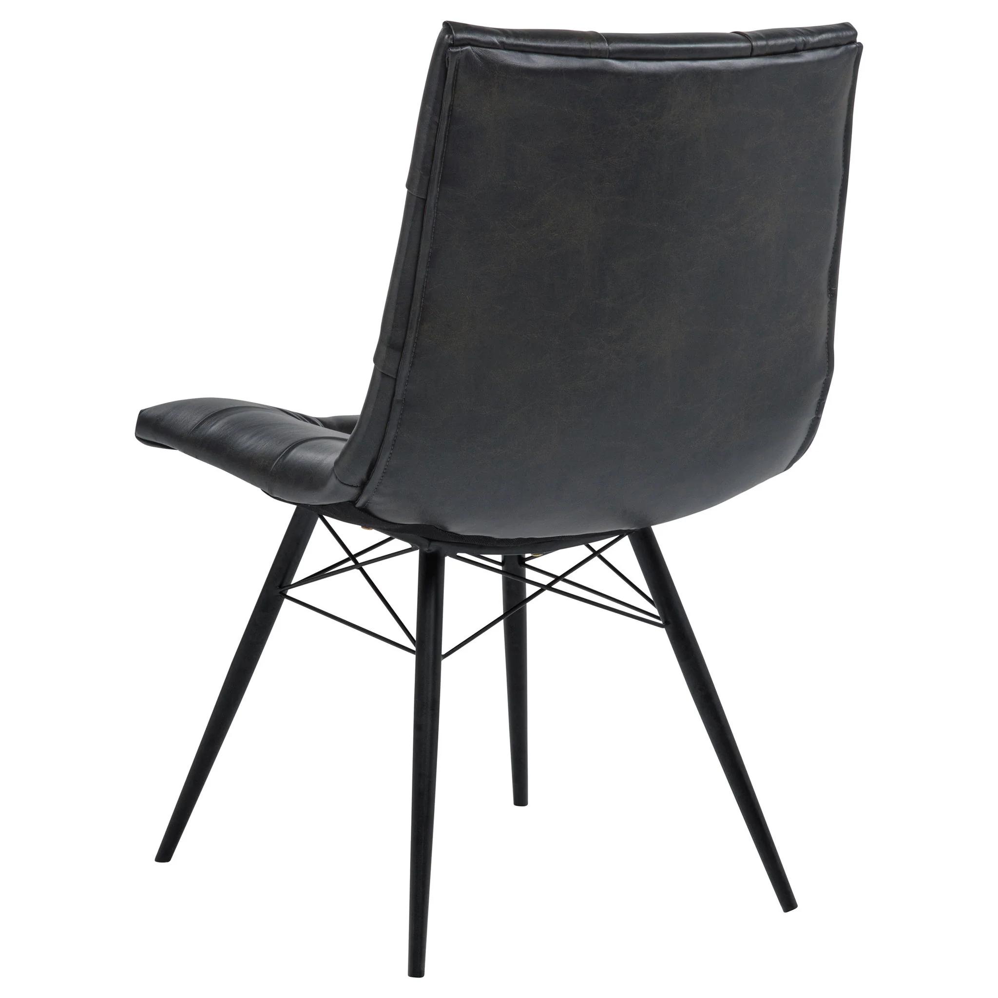 Tufted Back Dining Chairs (Set of 4) - Black - Image 3