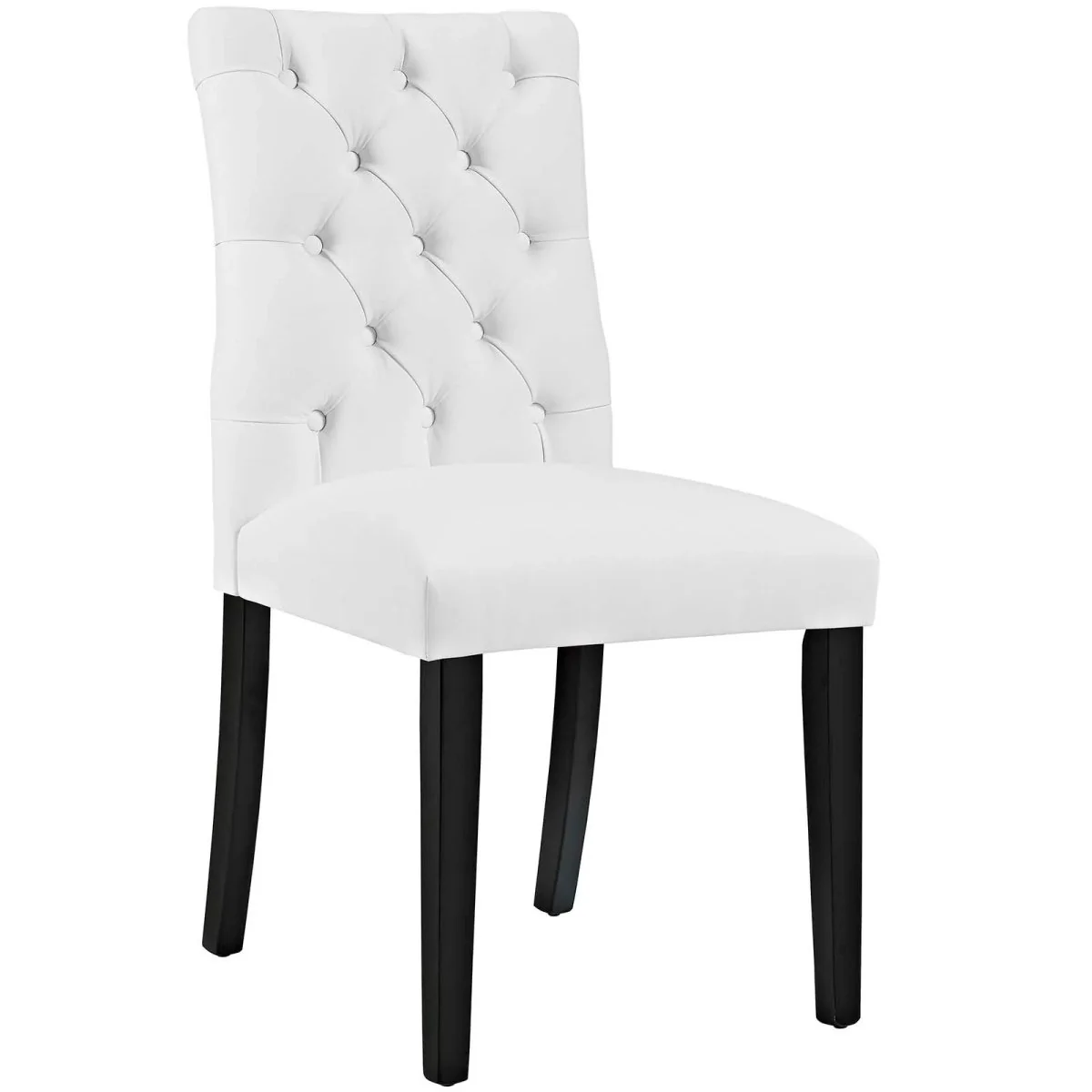 Tufted Button Back Vinyl Dining Chair Set of 2 - Image 14