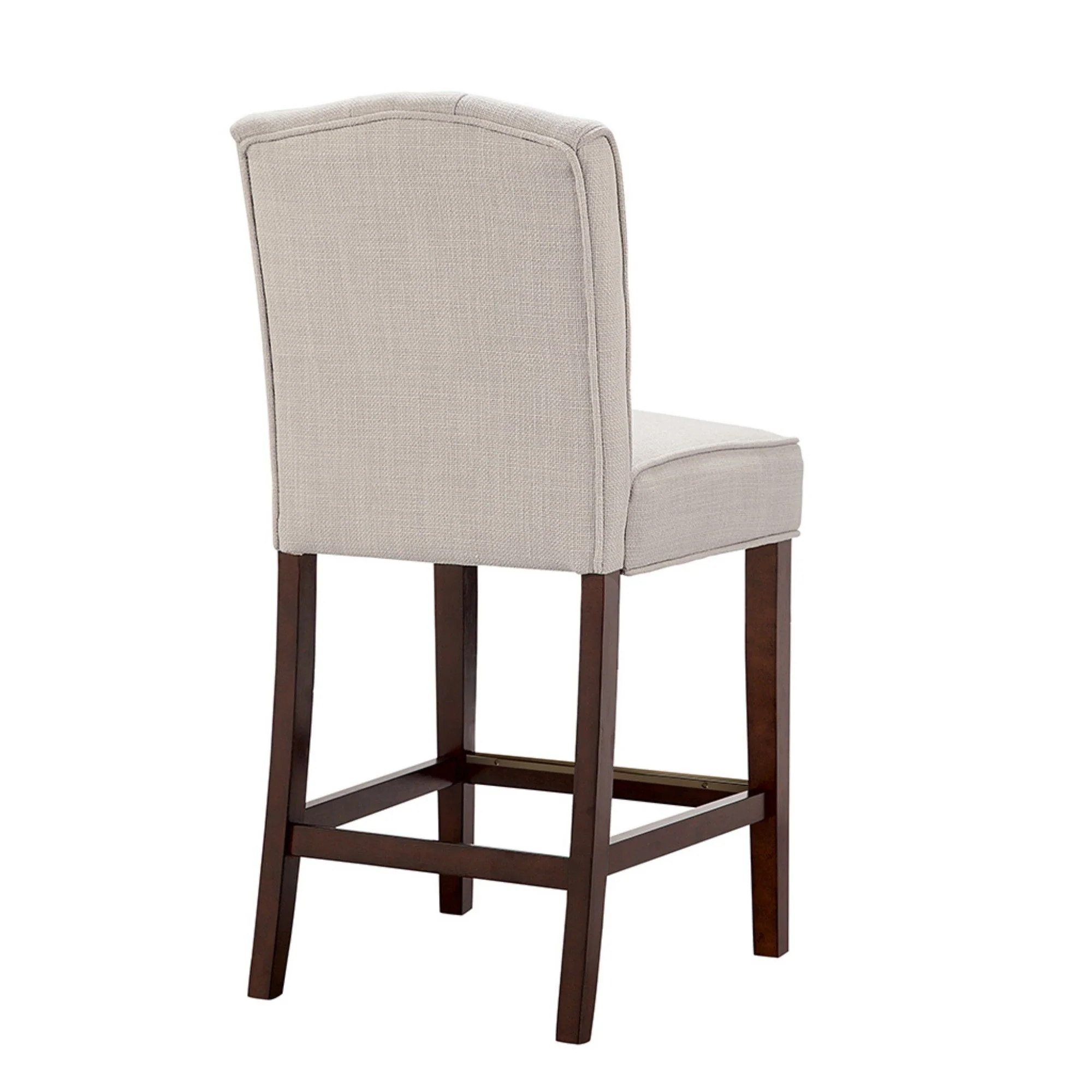 Tufted Counter Stool With Button Tufted Back - Tan - Image 6