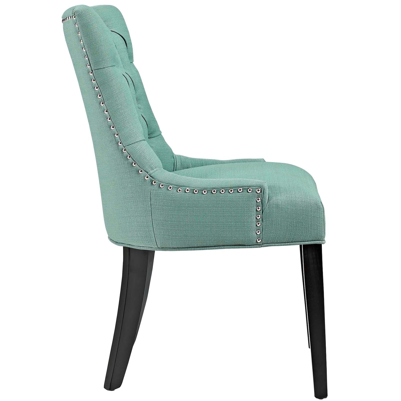 Tufted Fabric Dining Chair with Nailhead Trim - Image 18