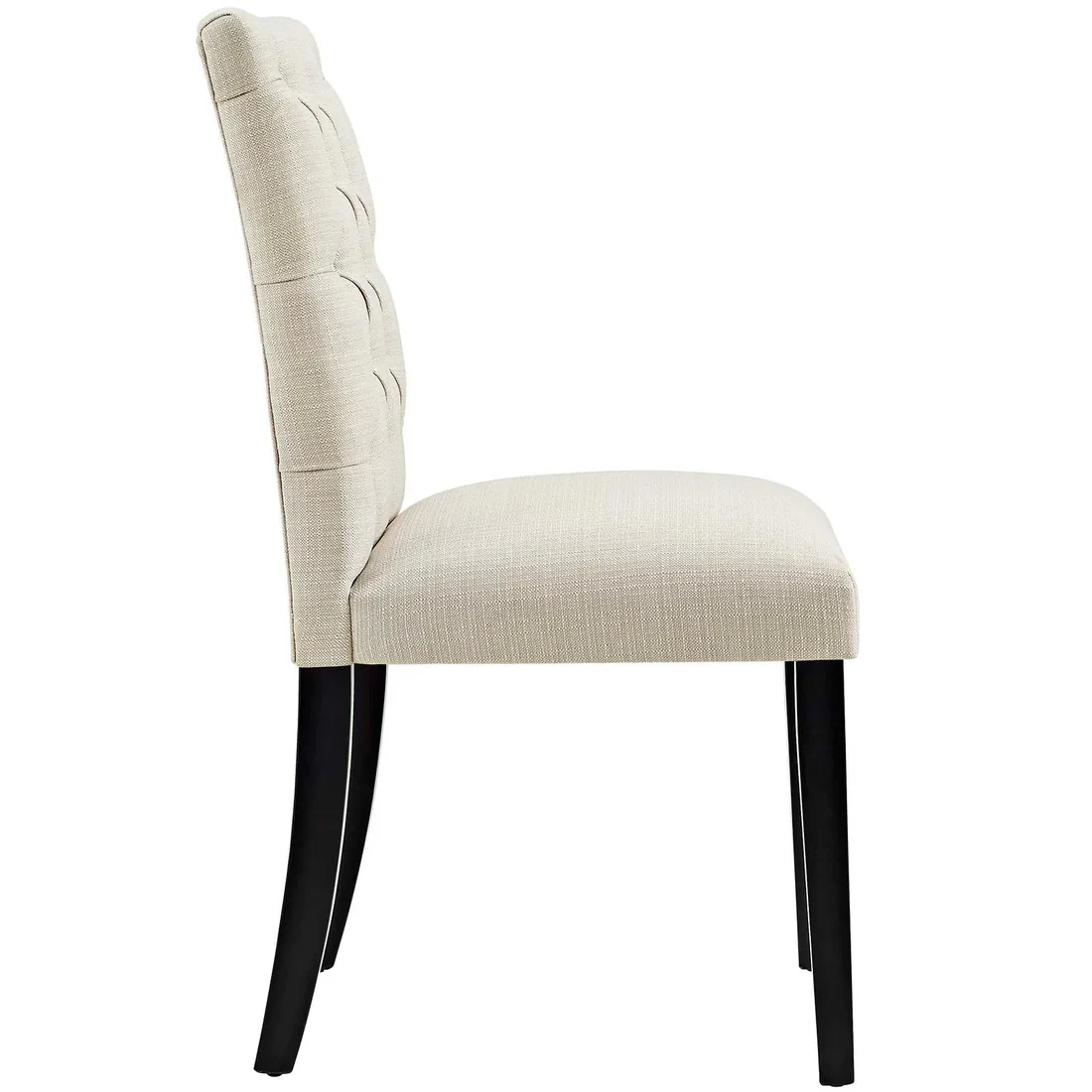 Tufted Fabric Dining Chairs Set of 4 - Image 3