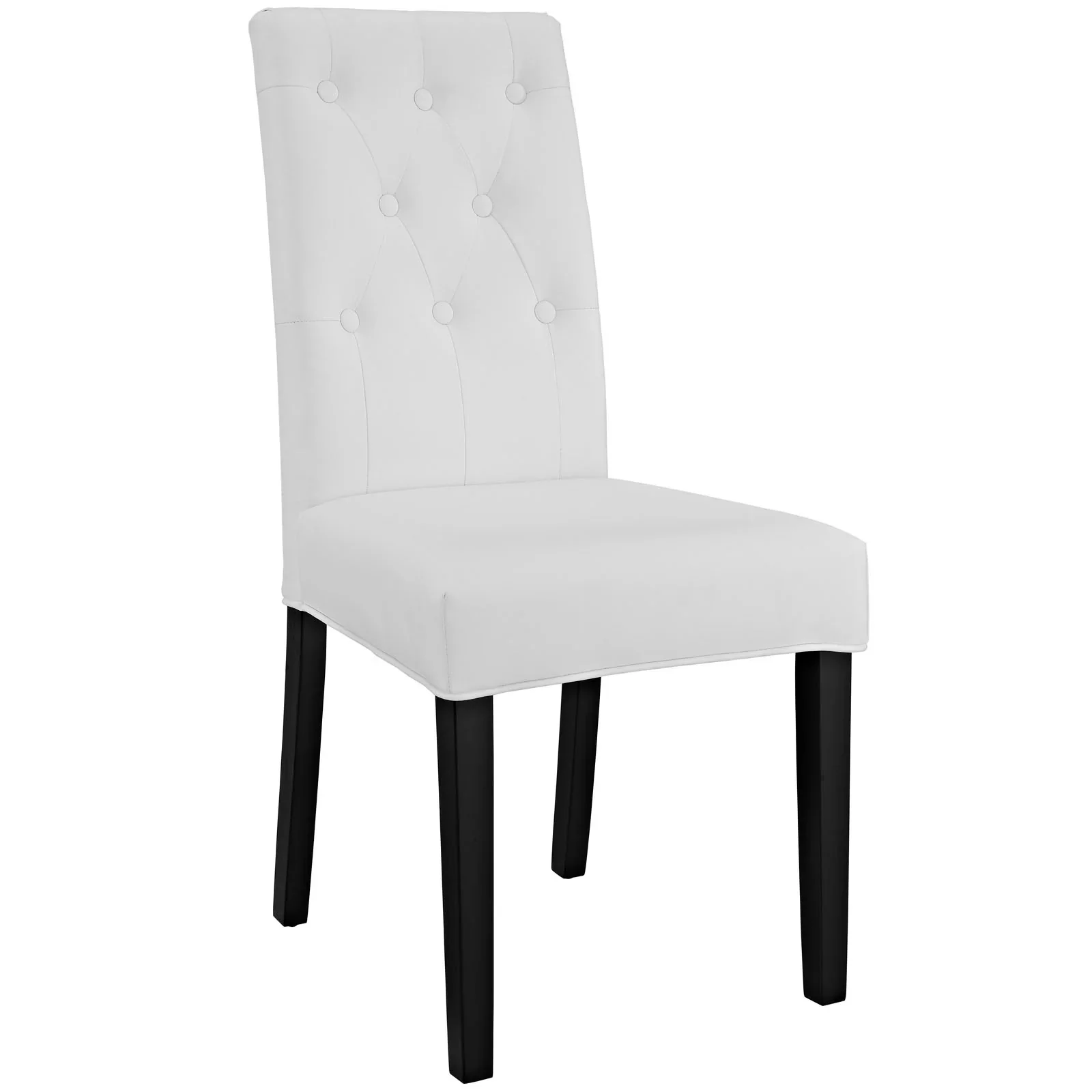 Tufted Faux Leather Dining Side Chair