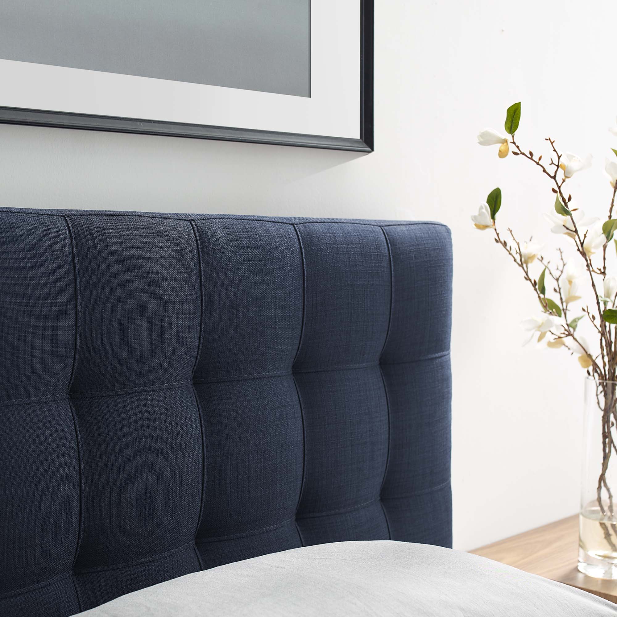 Tufted Upholstered Fabric Headboard - Image 26