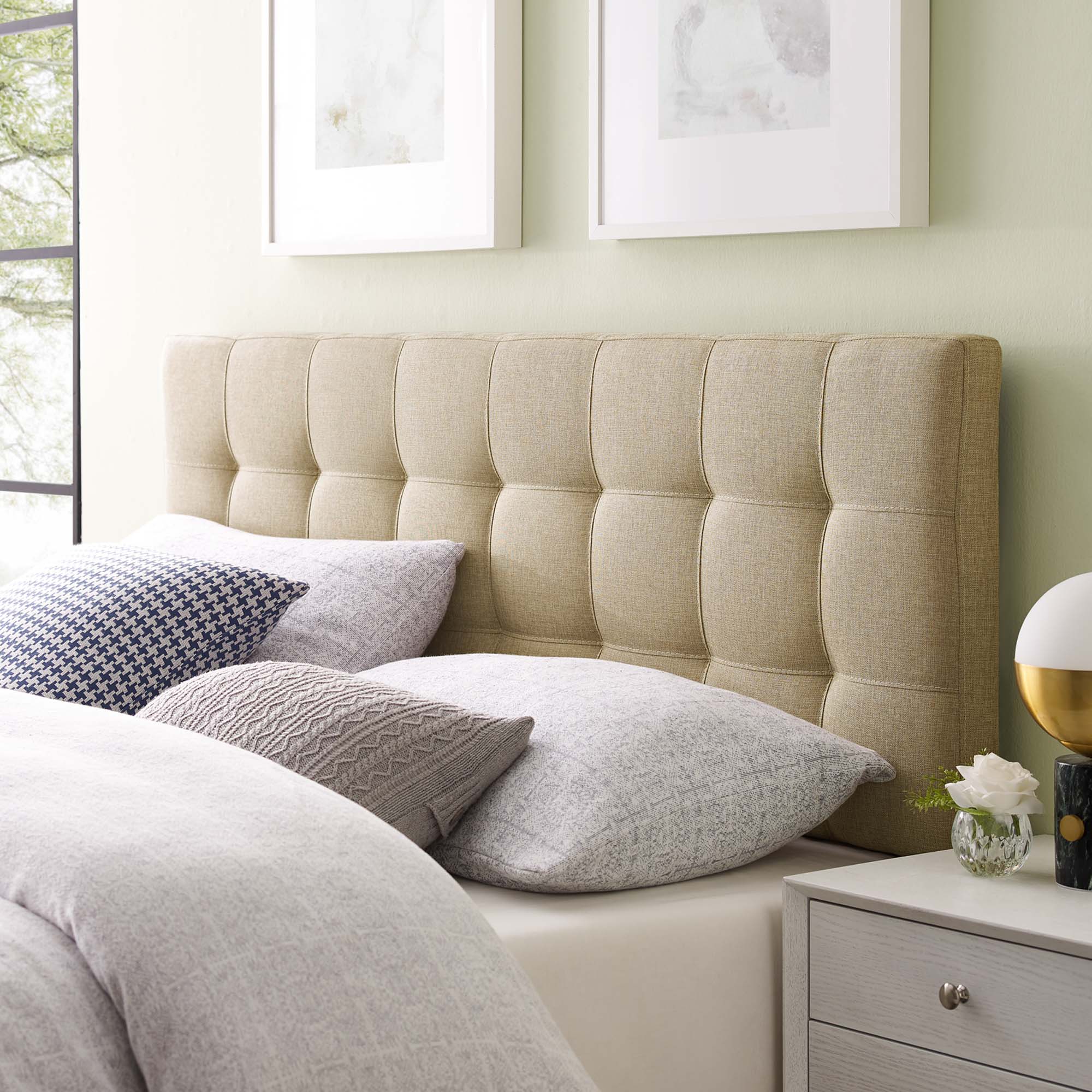 Tufted Upholstered Fabric Headboard - Image 62