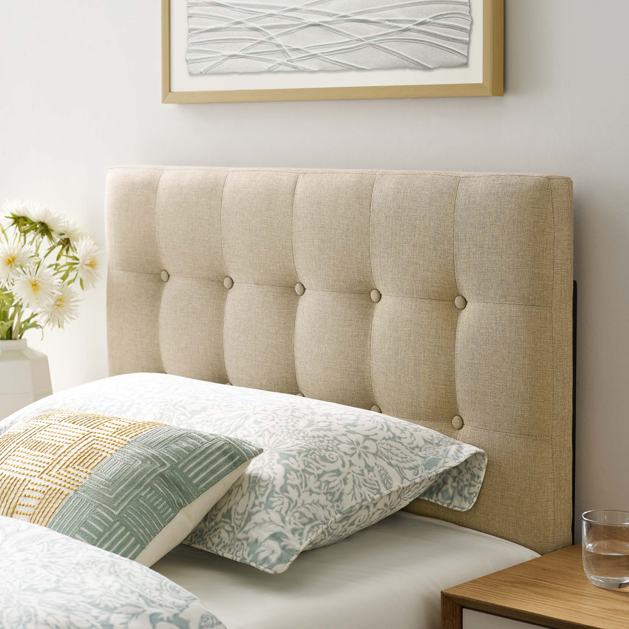 Tufted Upholstered Fabric Headboard - Image 8