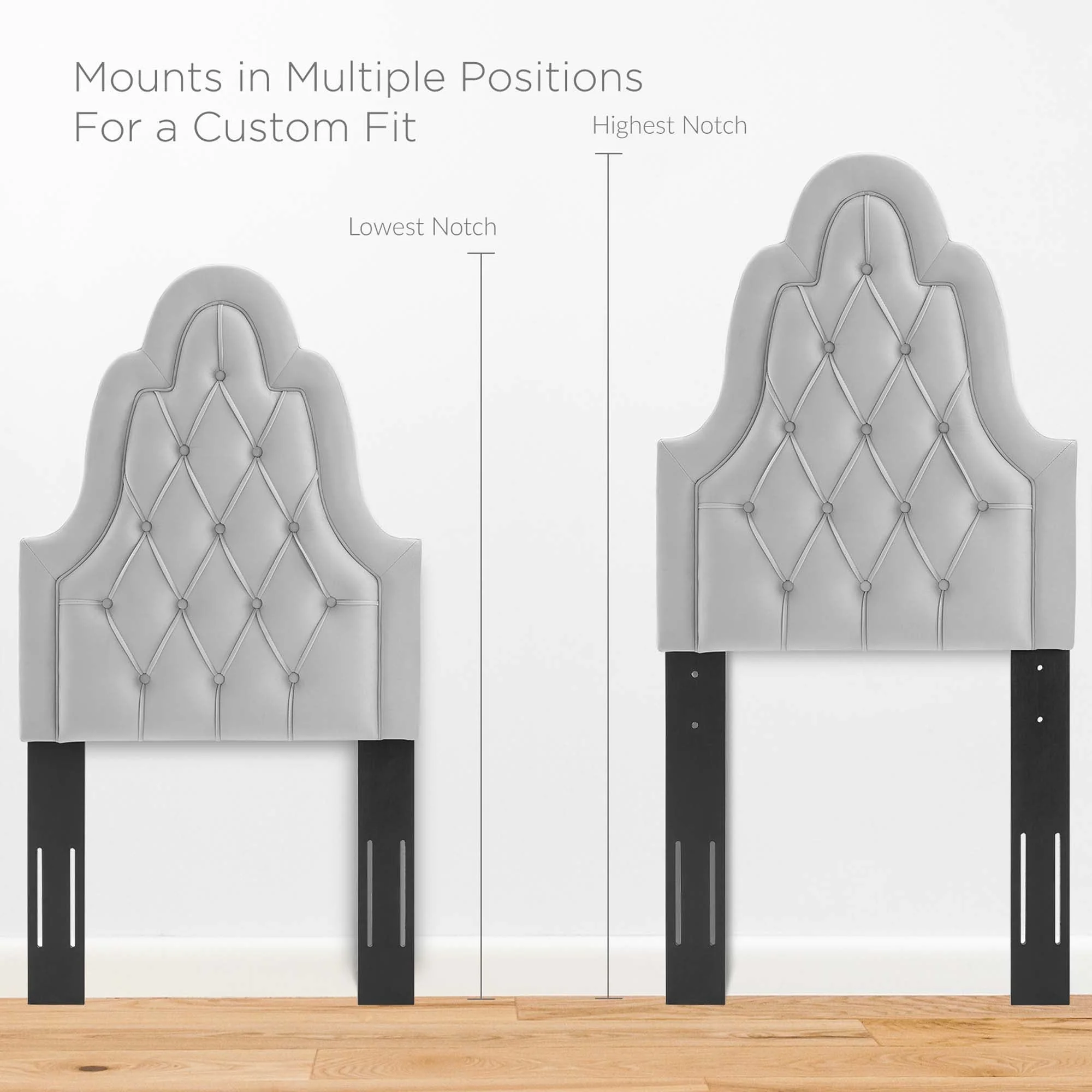 Tufted Upholstered Headboard with French Piping Detail - Image 13