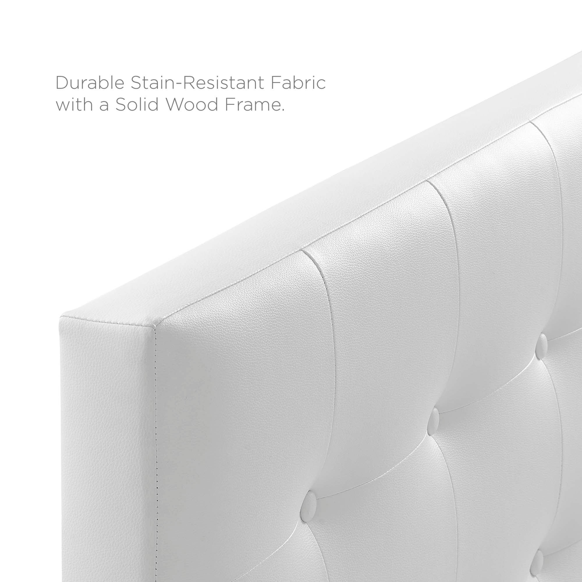 Tufted Upholstered Vinyl Headboard - Image 59