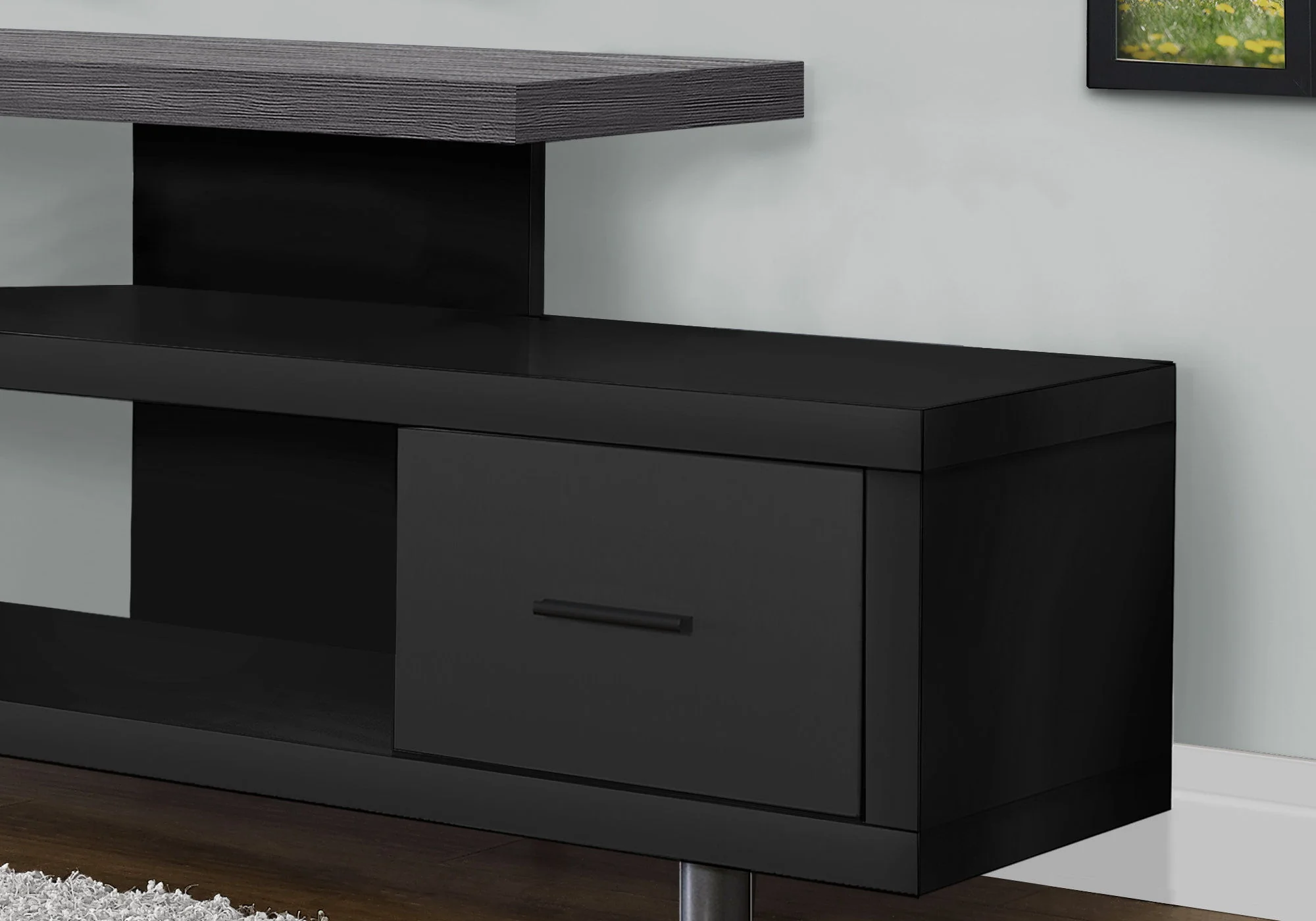 TV Stand, Console, Media Entertainment Center Storage Cabinet, Contemporary & Modern - Image 7