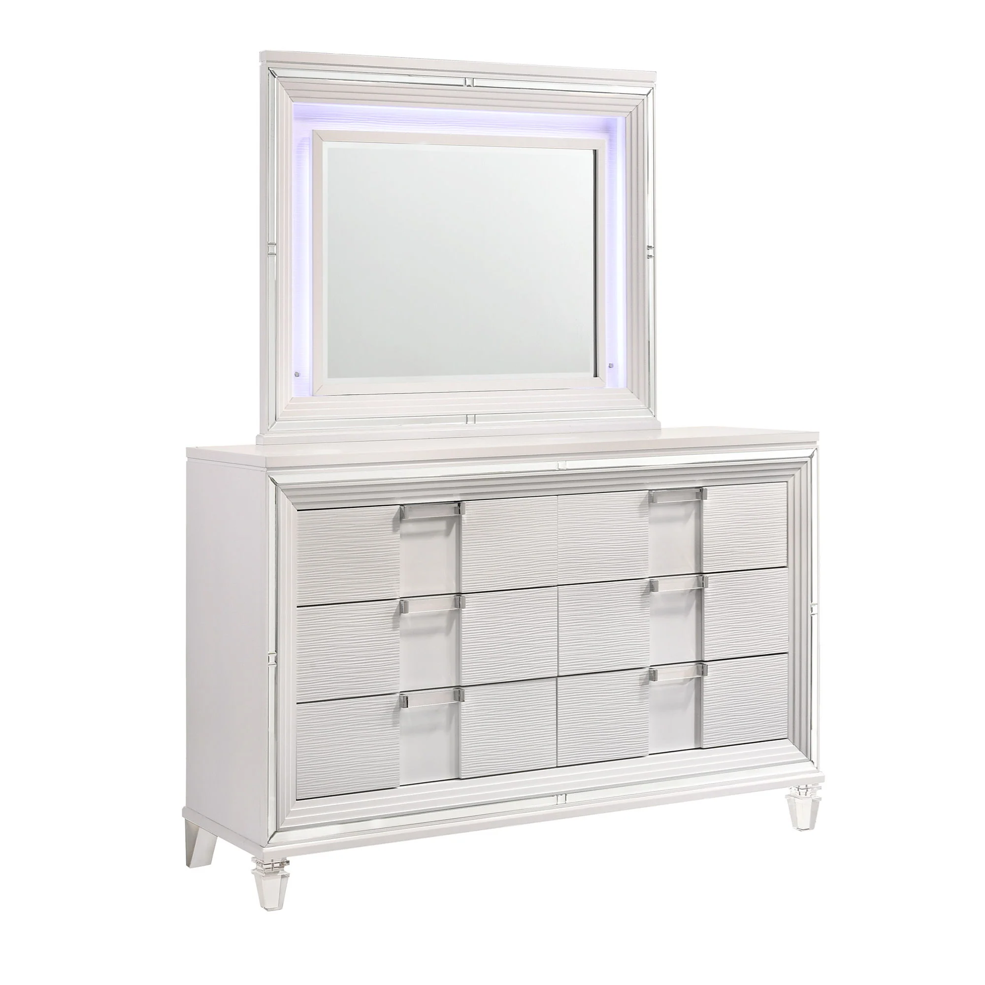 Twenty Nine - 6-Drawer Dresser With Mood Lighting Mirror - Image 2