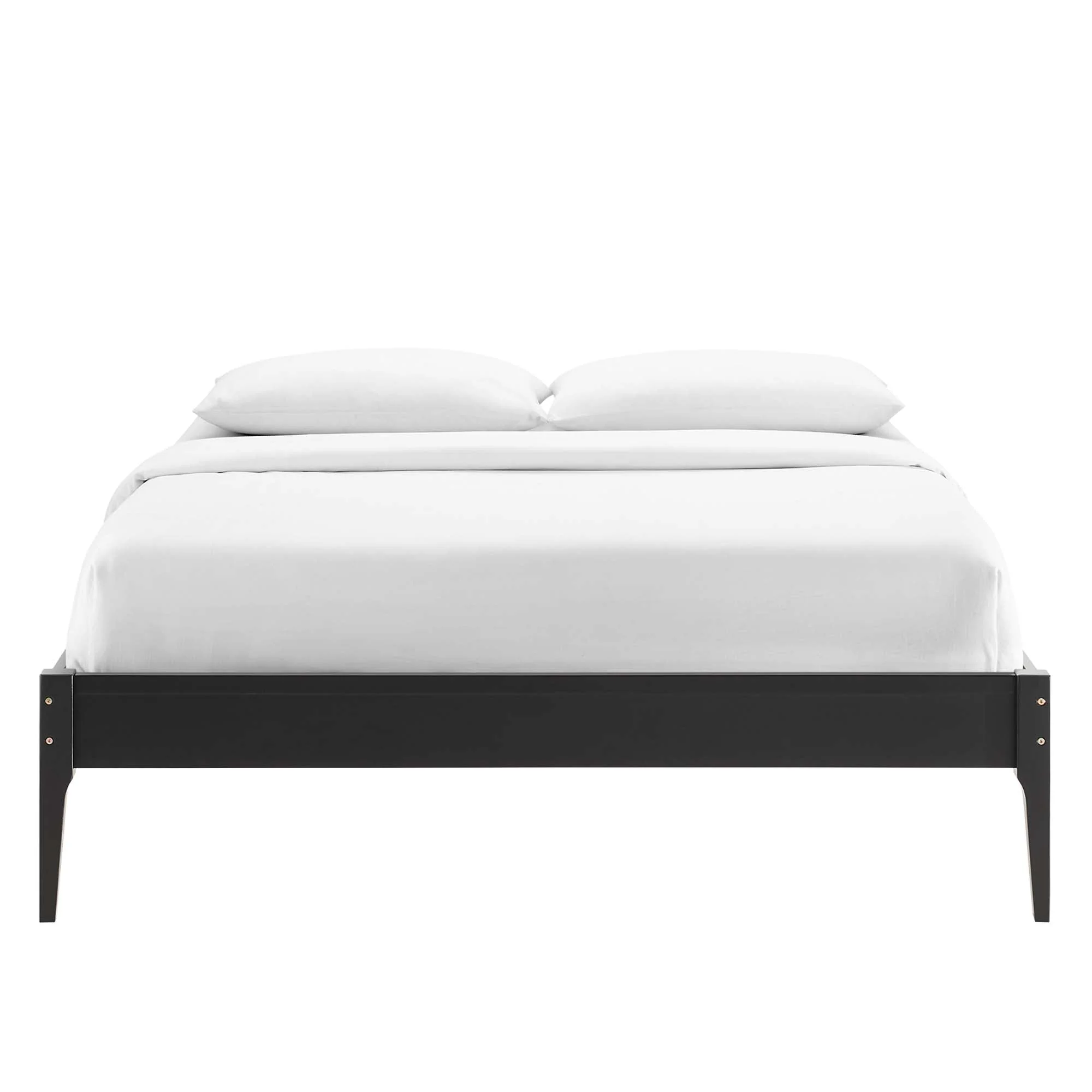 Twin Gray Mid-Century Modern Wood Platform Bed Frame - Image 21