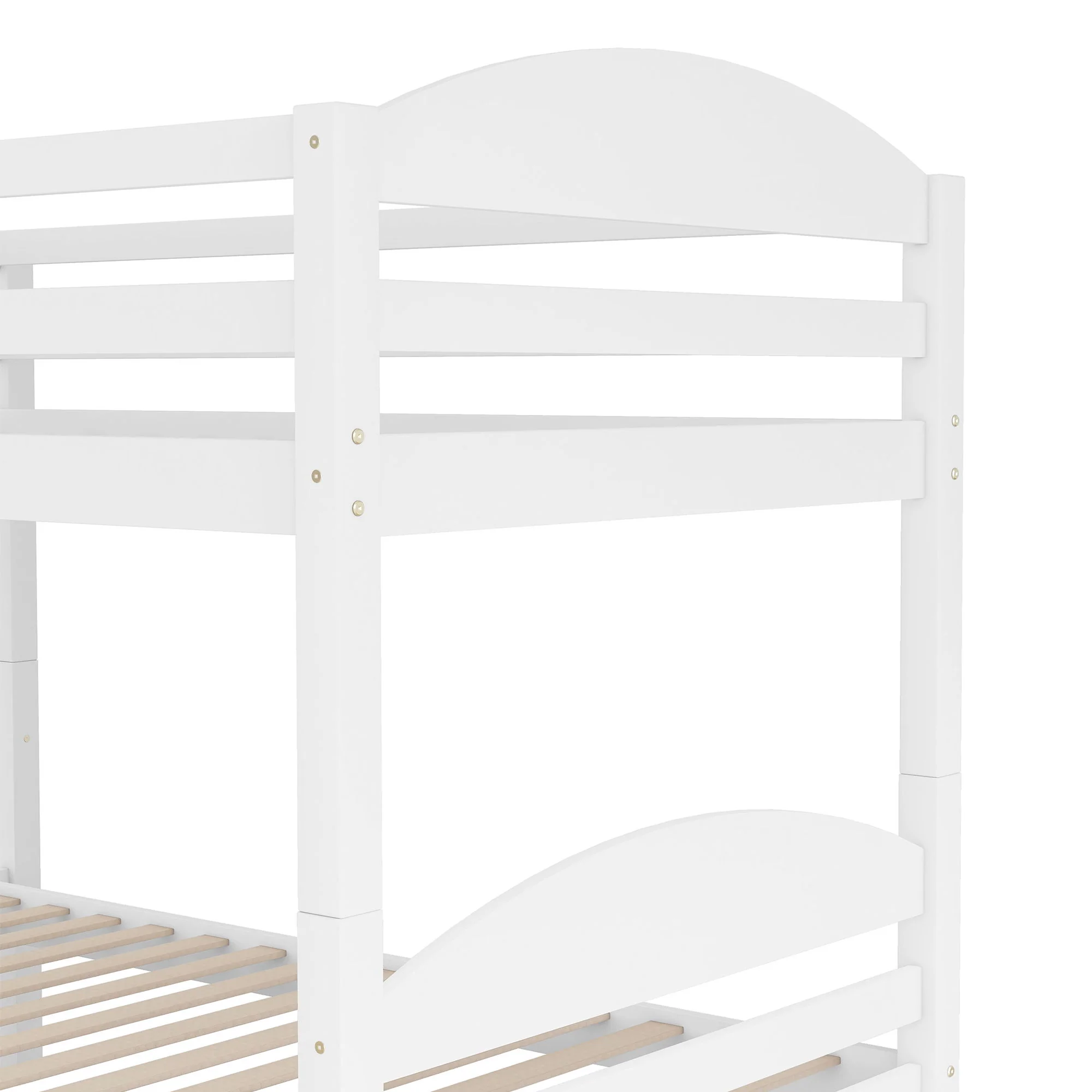 Twin L-Shaped Bunk Bed With Trundle - White - Image 6