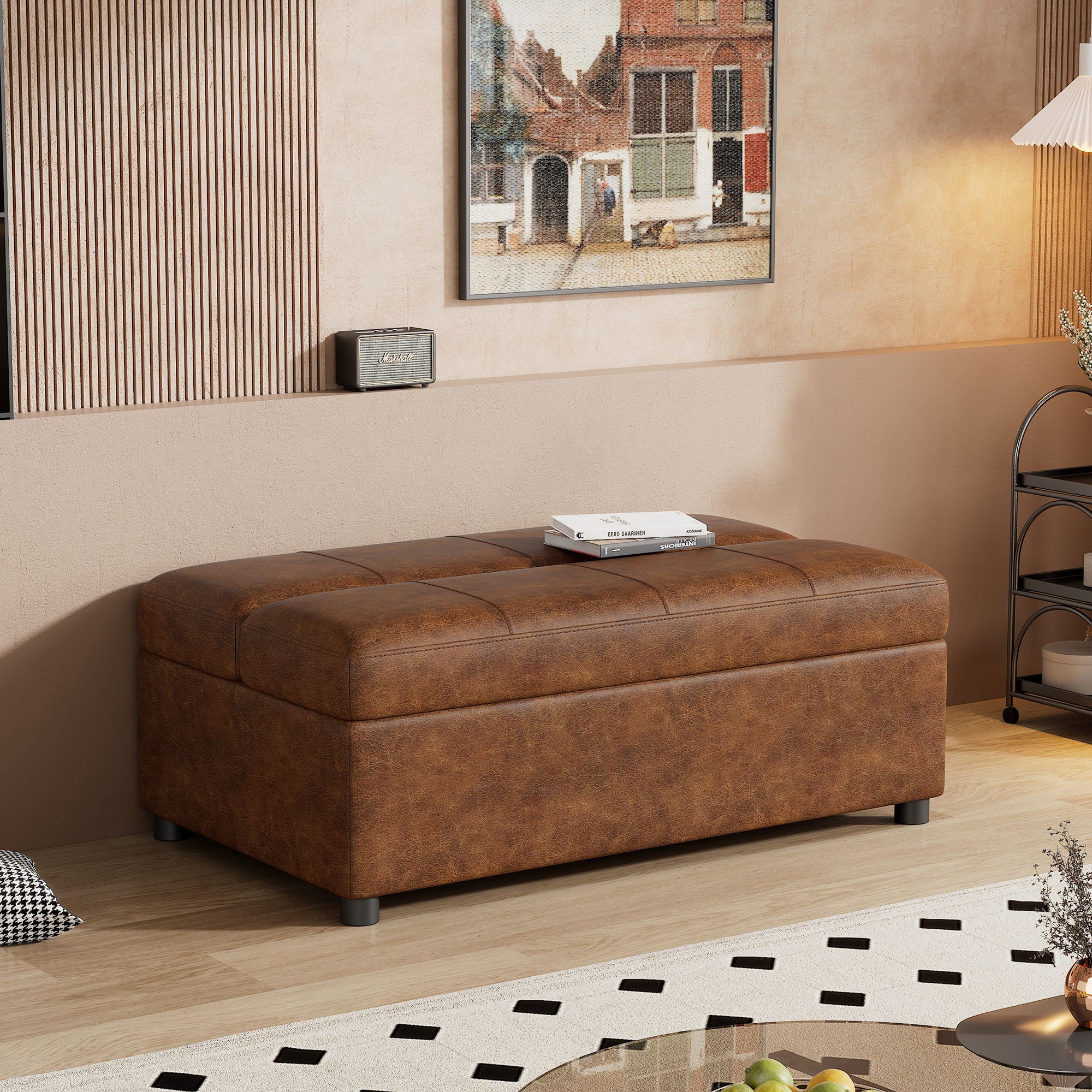 Twin Size Folding Ottoman Sleeper Bed With Mattress Convertible Guest Bed - Image 21