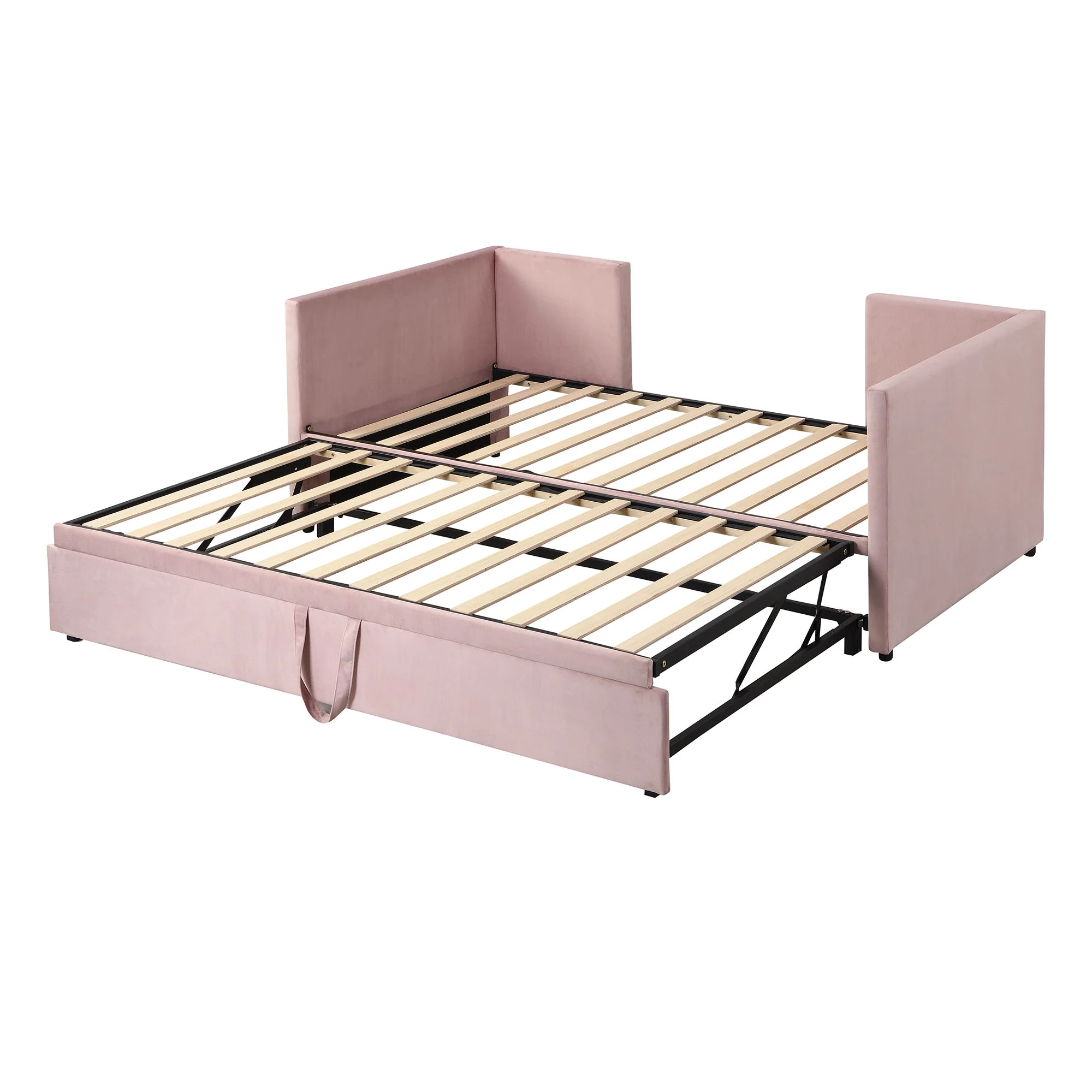 Twin Size Upholstered Daybed With Pop Up Trundle - Image 5