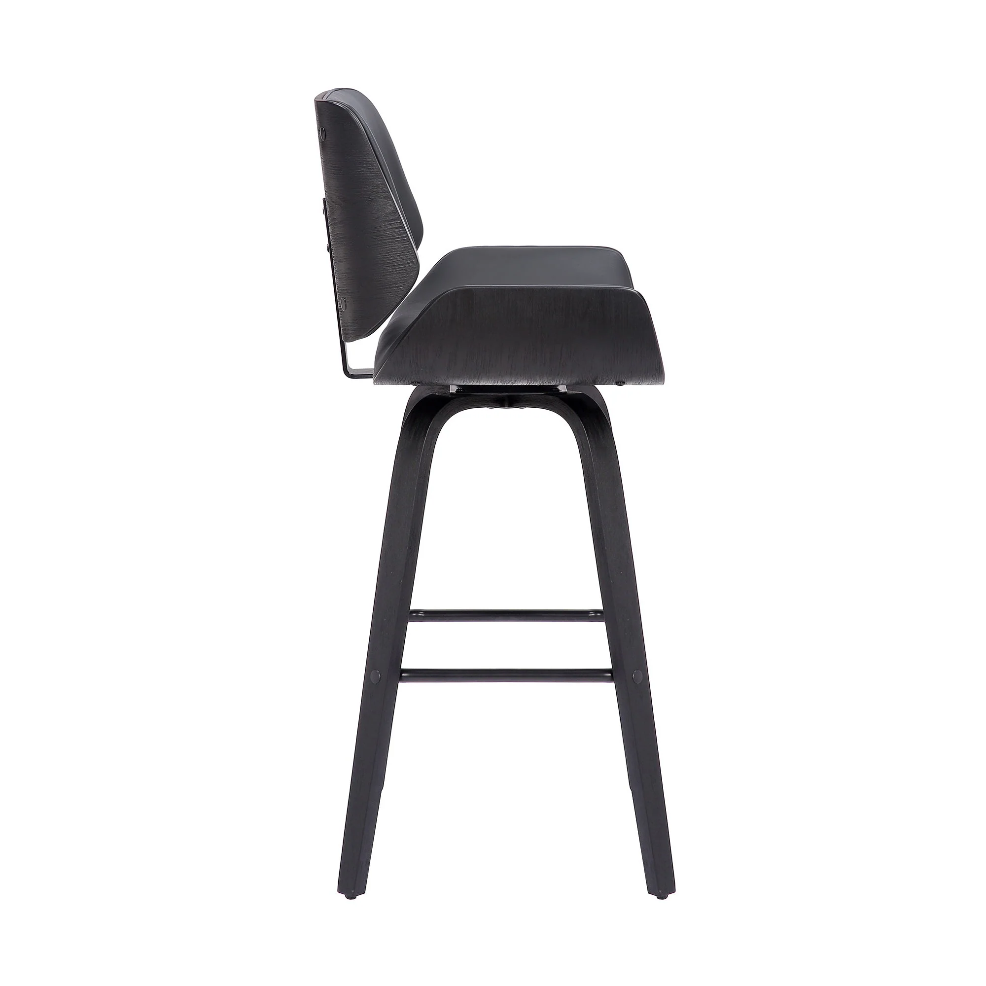 Tyler - 26" Counter Height Swivel Bar Stool With Black Frame - Image 8