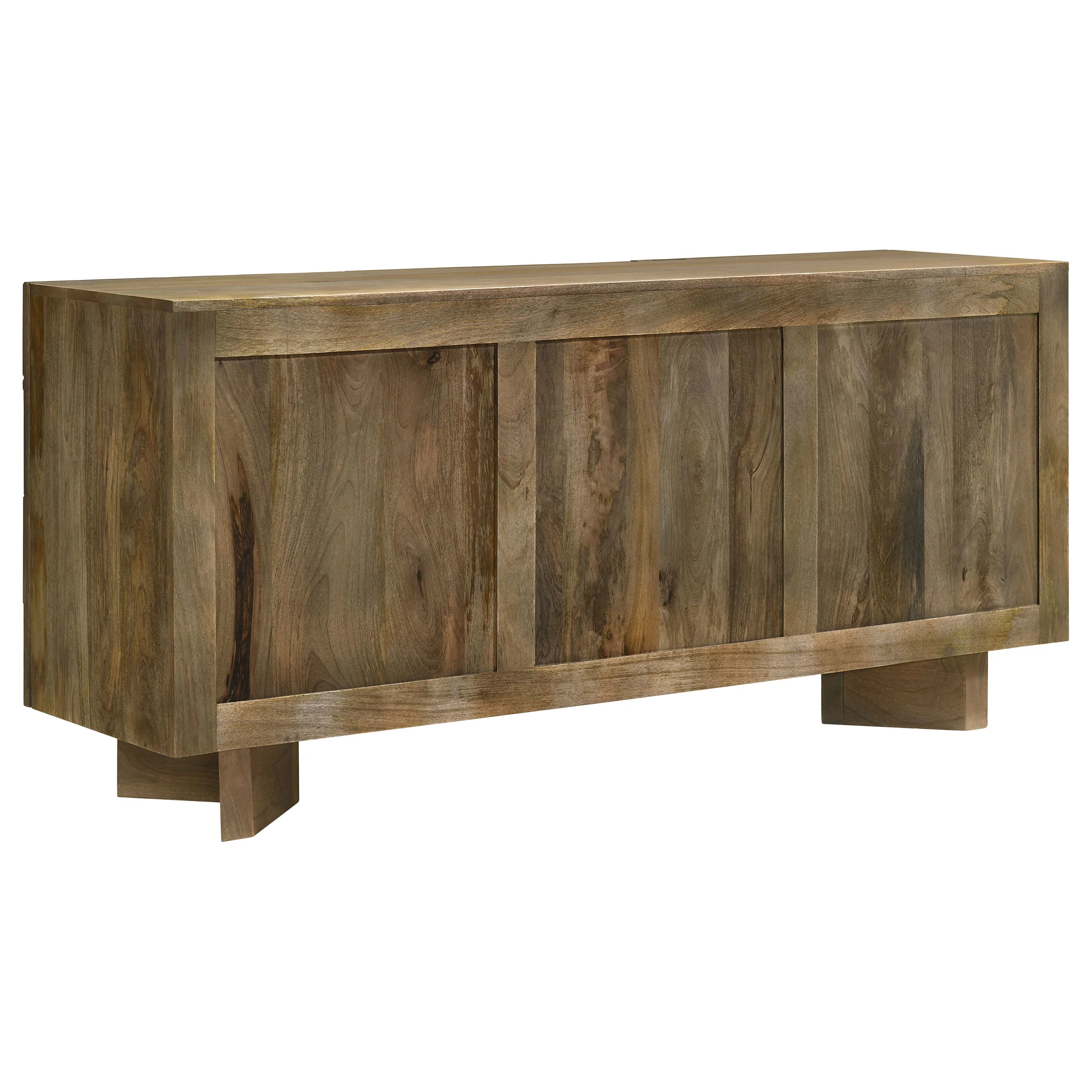 Tyler 3-Door Solid Wood Sideboard, Mango Brown - Image 10