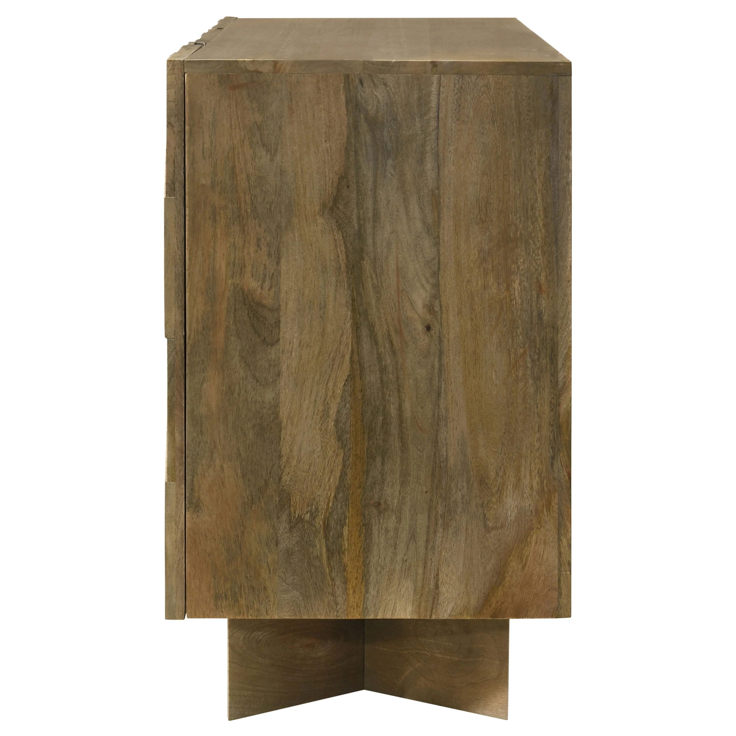 Tyler 3-Door Solid Wood Sideboard, Mango Brown - Image 7