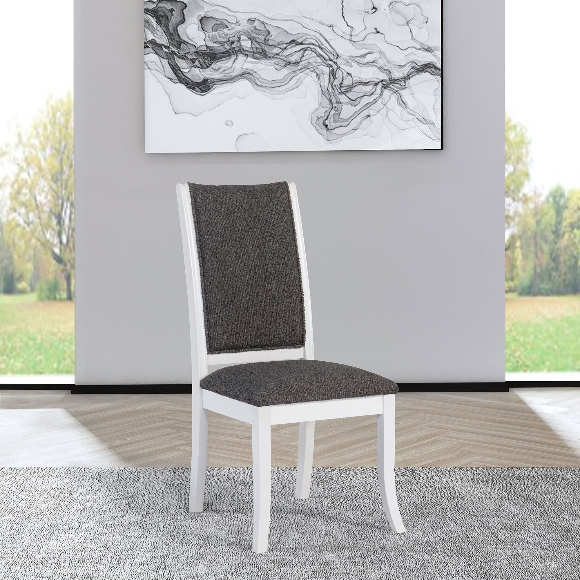Tyler Pearl - Upholstered Dining Side Chair (Set of 2) - Taupe - Image 2