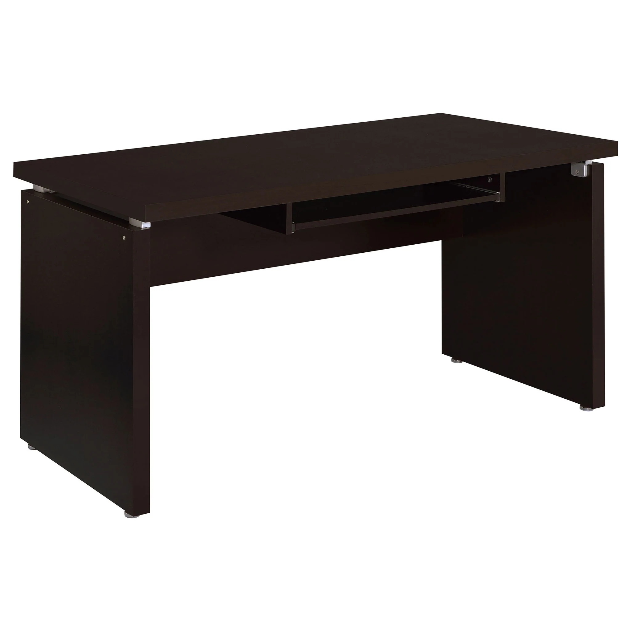 Ulloa - L Shaped Office Desk With Slide Out Keyboard Tray And Storage Drawers - Cappuccino - Image 9