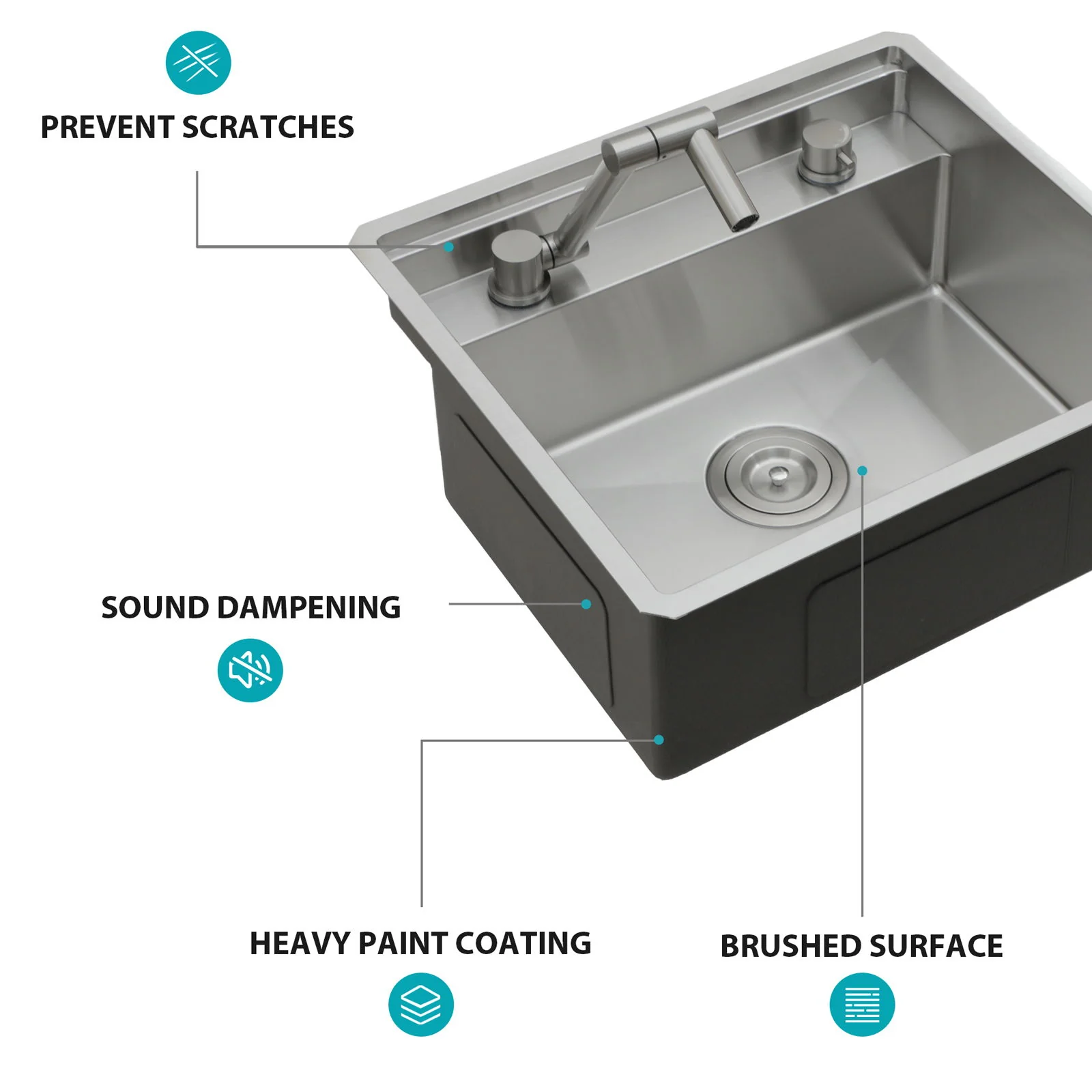Undermount Bar Sink With Folding Faucet - Image 11
